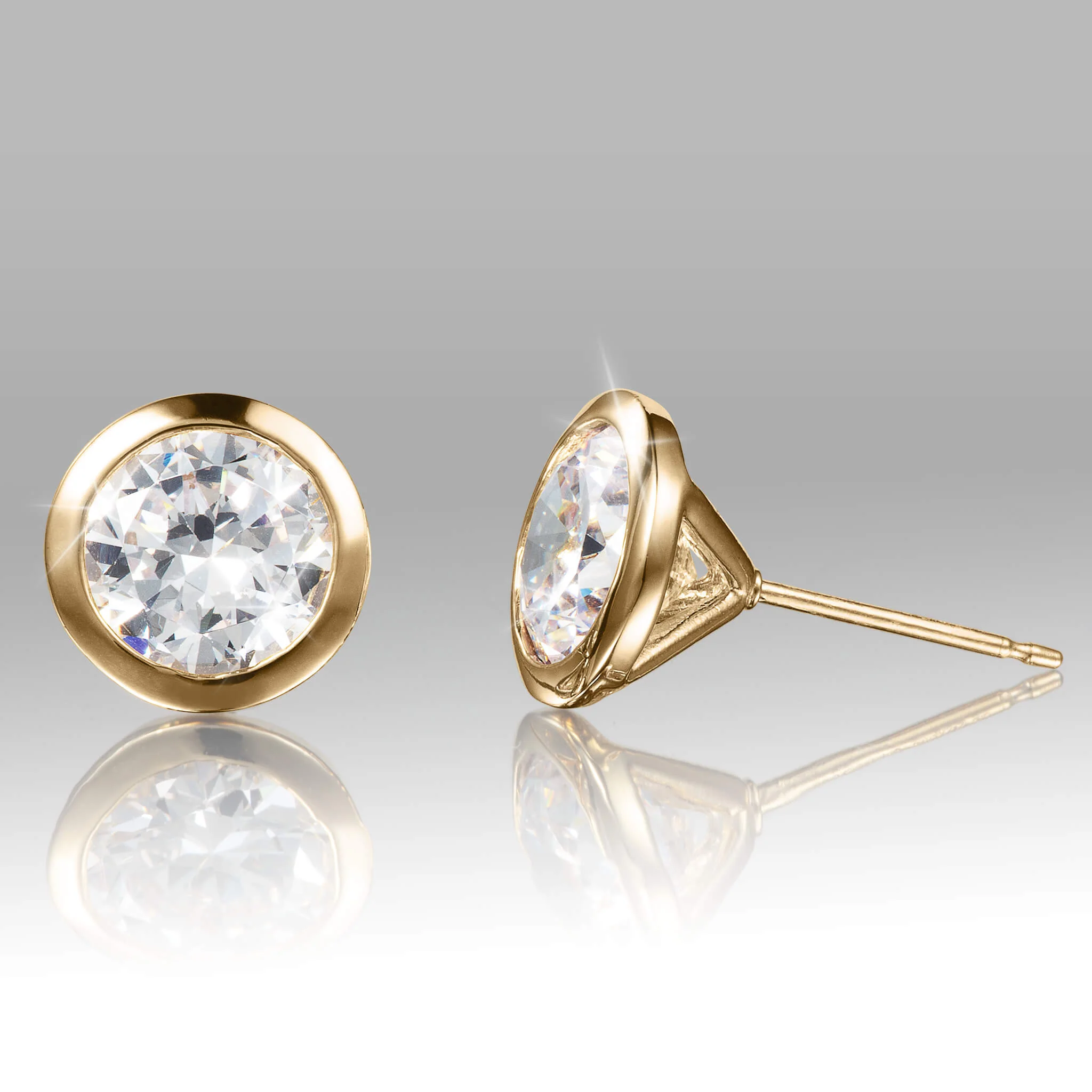 Luxe Solitaire Earrings - Image 2