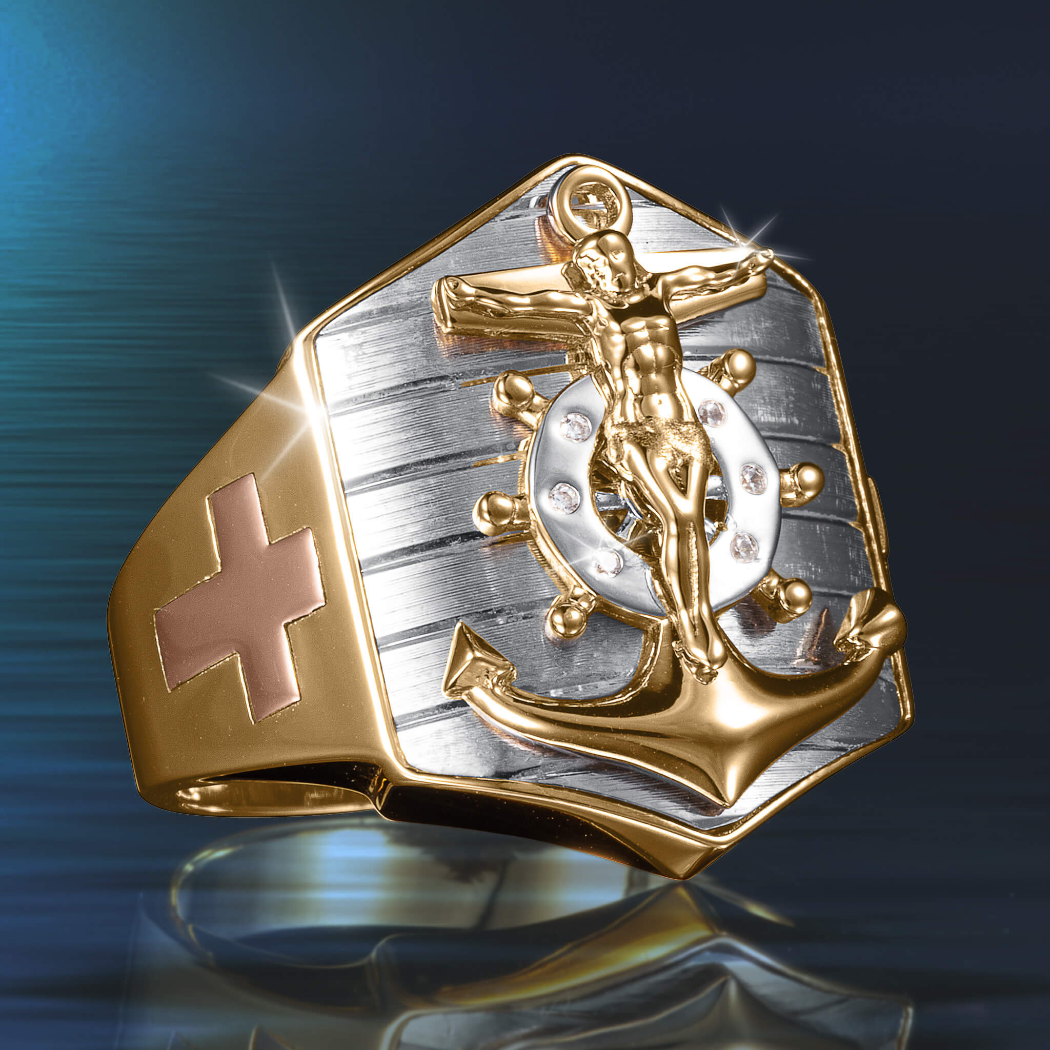 Mariners Valour Men's Ring - Image 2