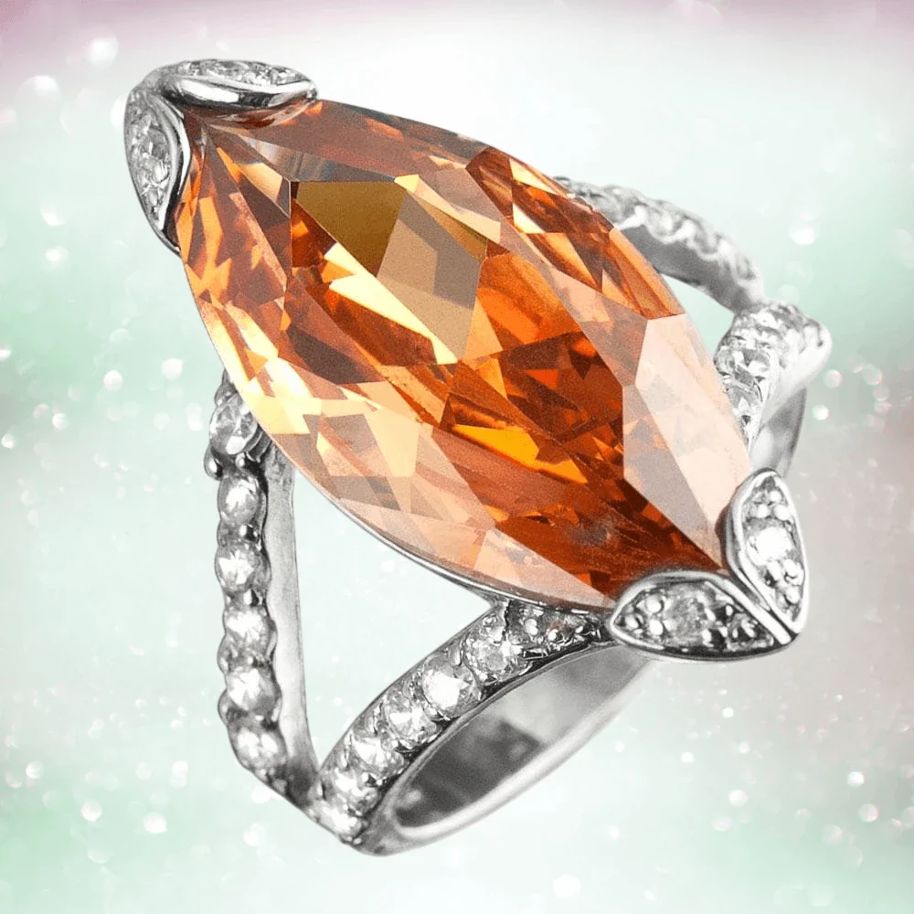 Marquise Champagne Ring - Image 2