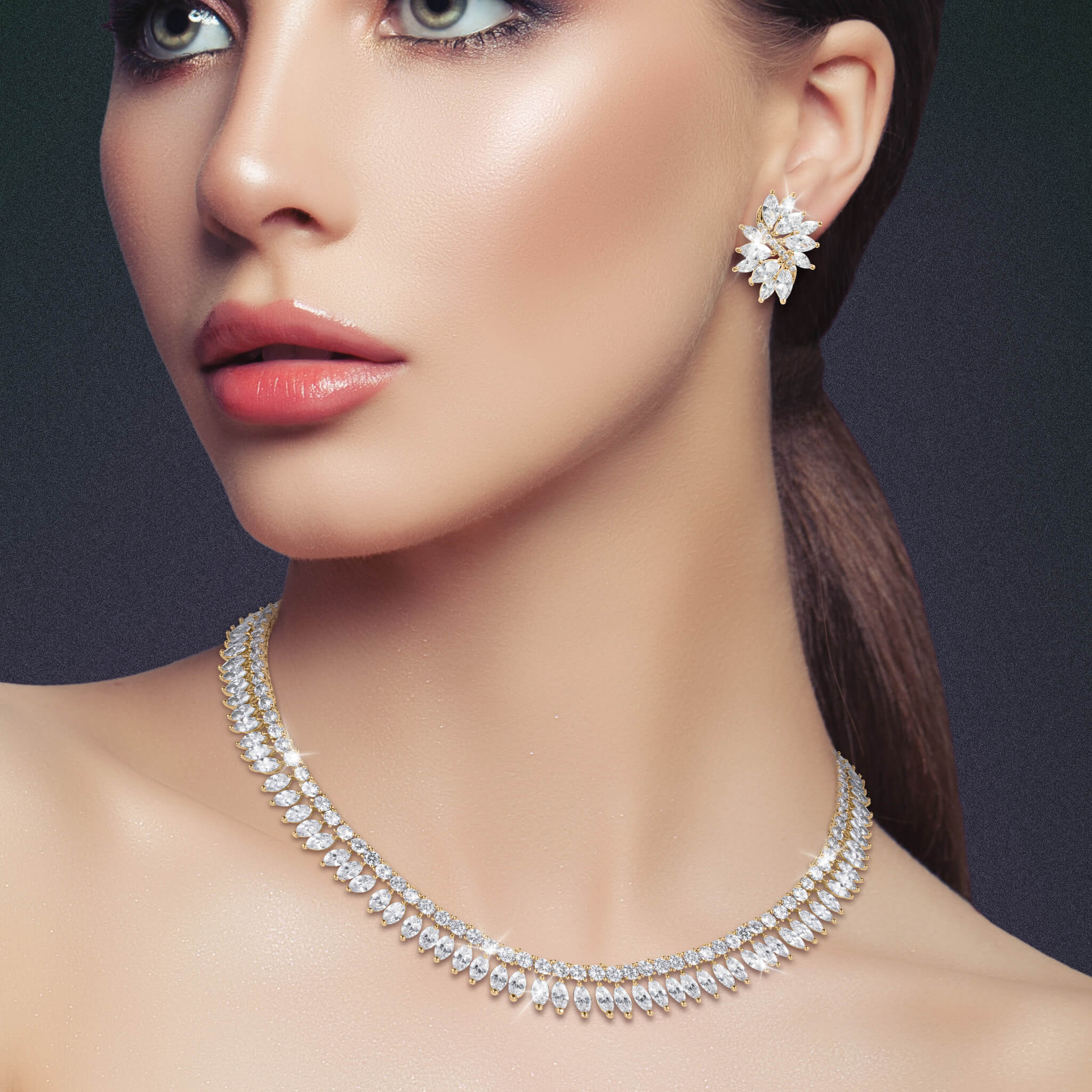 Marquise Reflection Necklace - Image 2