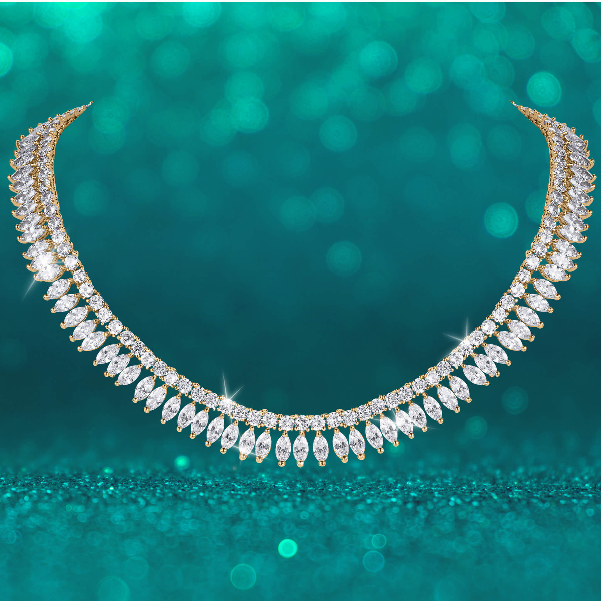 Marquise Reflection Necklace - Image 3