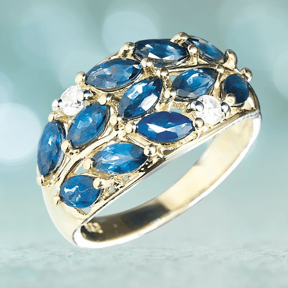 Marquise Sapphire Ring - Image 2