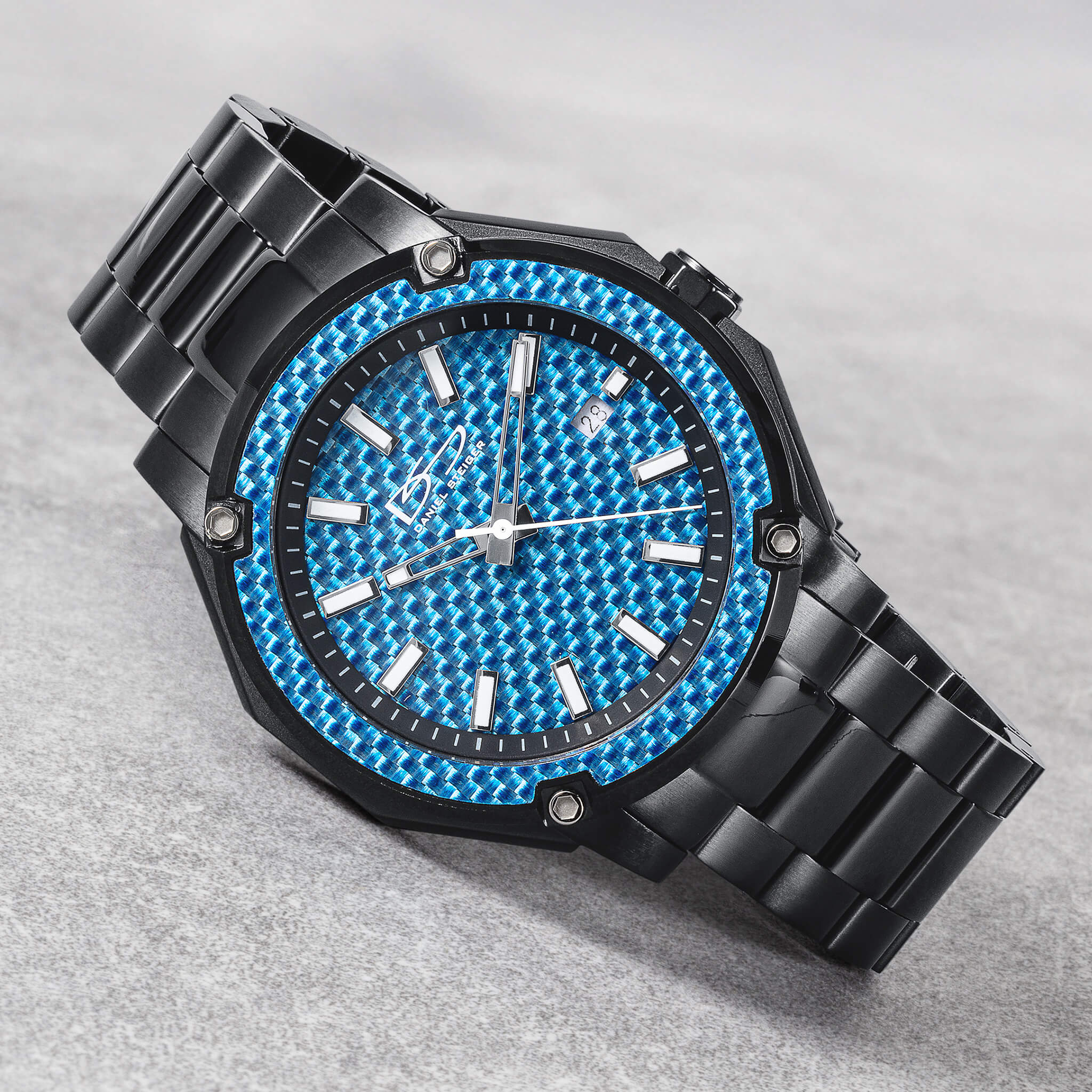 Matrix Carbon Fiber Blue Men's Watch - Image 2