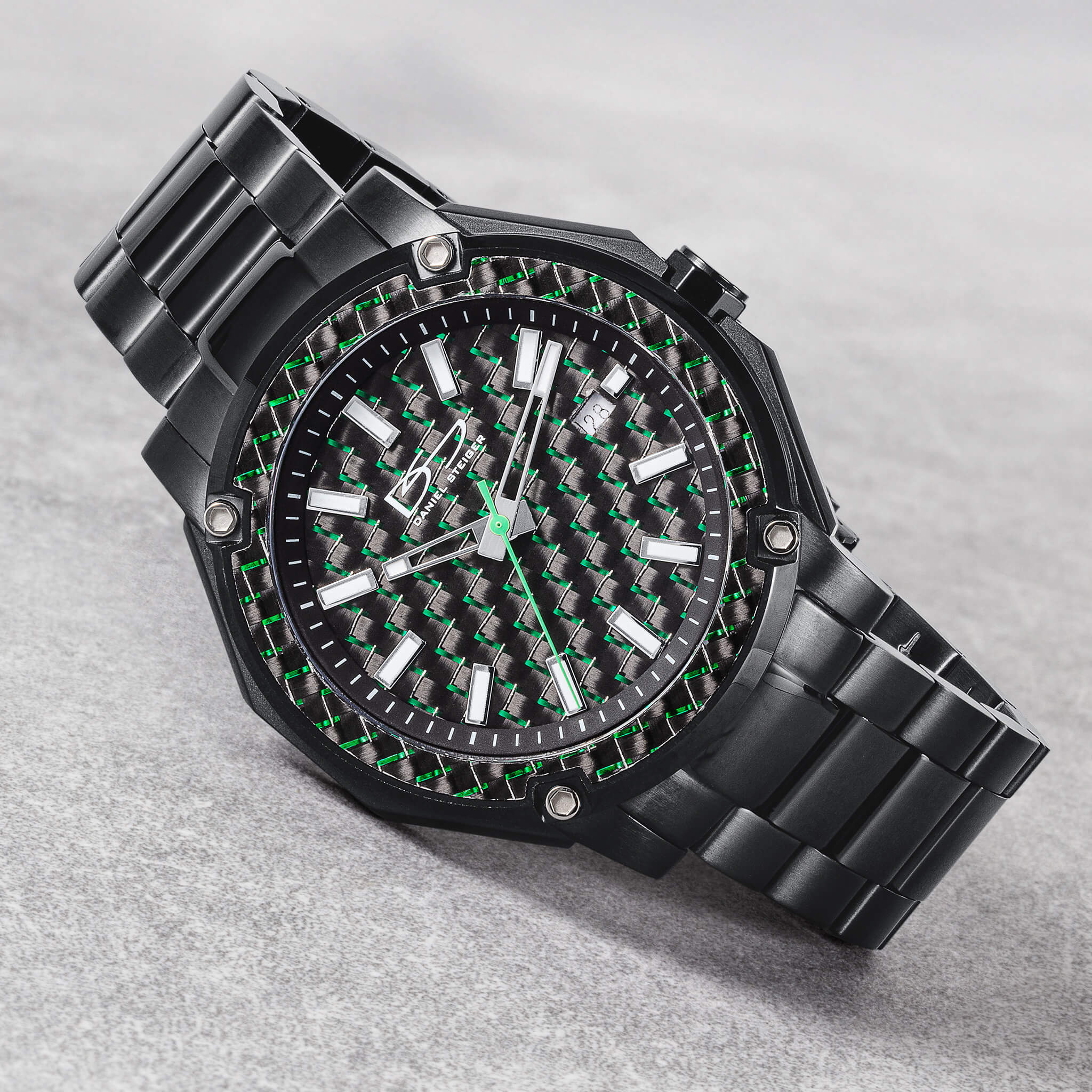 Matrix Carbon Fiber Green Men's Watch - Image 2