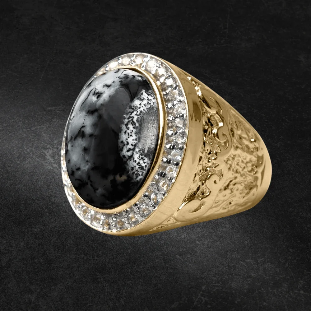 Men's Dendrite Opal Ring - Image 2