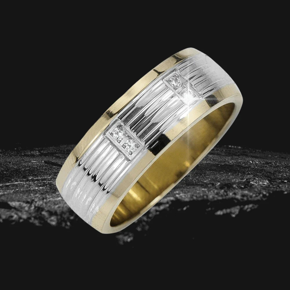 Men's Tower Diamond Ring - Image 2