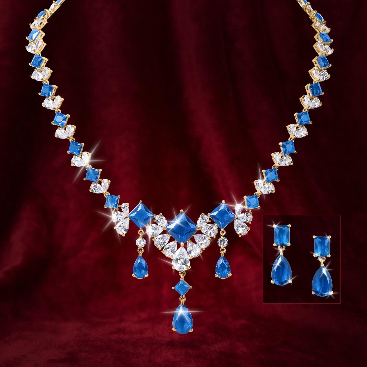 Millionaire Azure Earrings - Image 2