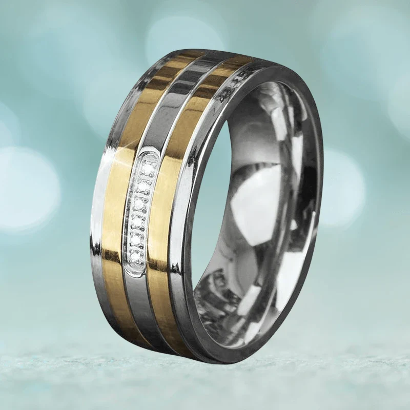 Mitre Two-Tone Ring - Image 2