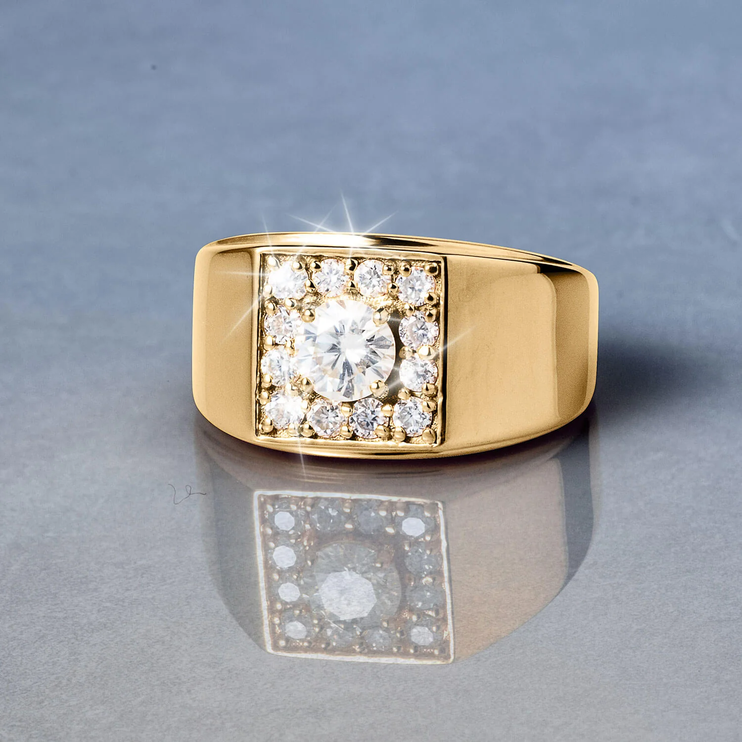 Moissanite Men's Ring - Image 2
