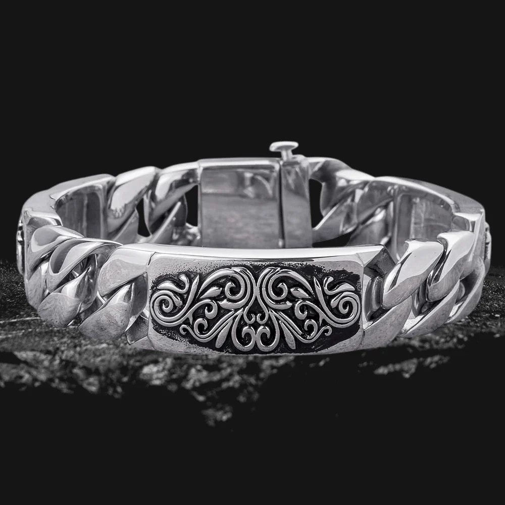 Montana Scroll Bracelet Steel - Image 2