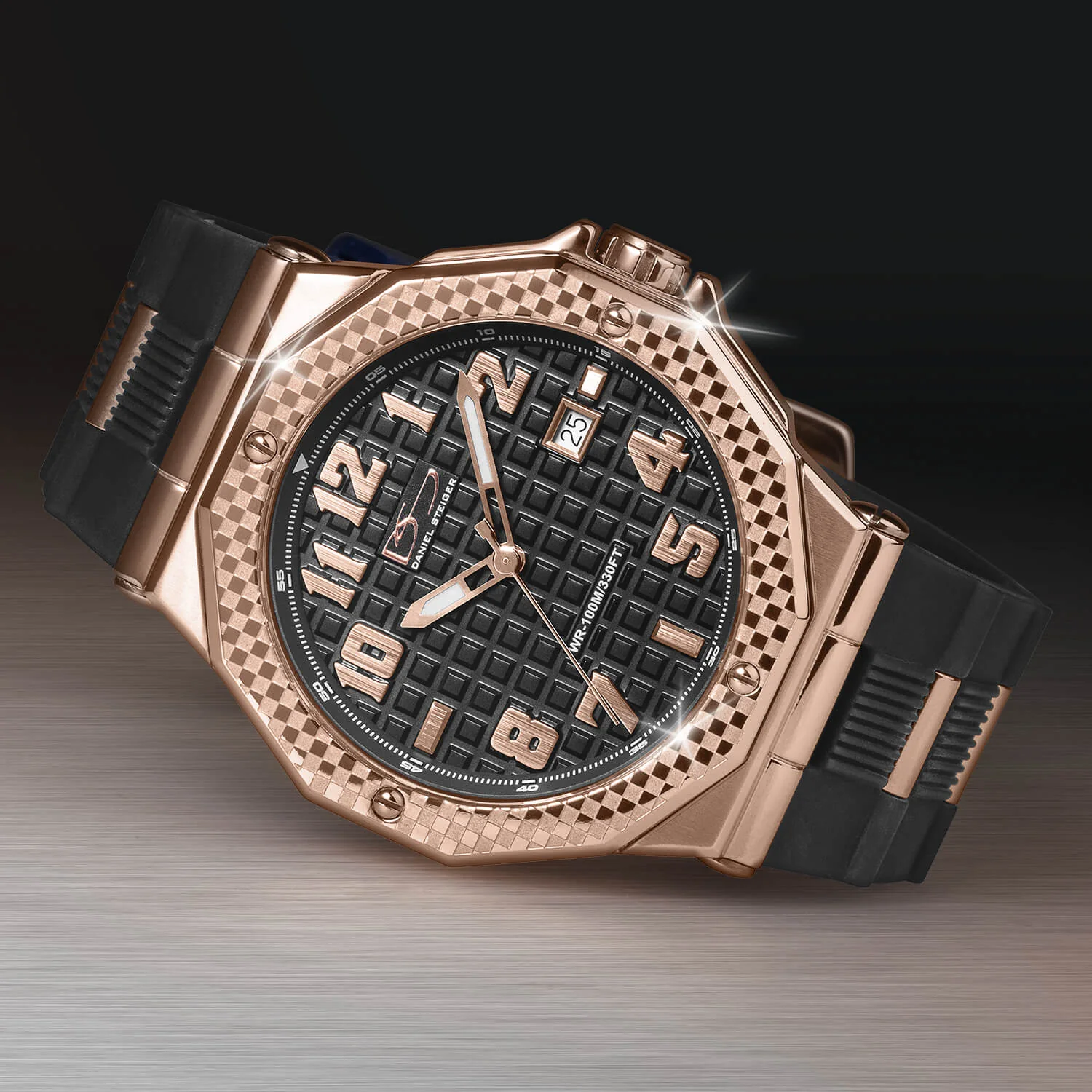 Monza Black Men's Watch - Image 2
