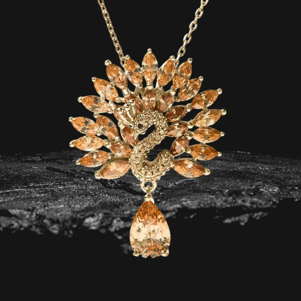Mora Peacock Pendant - Image 2