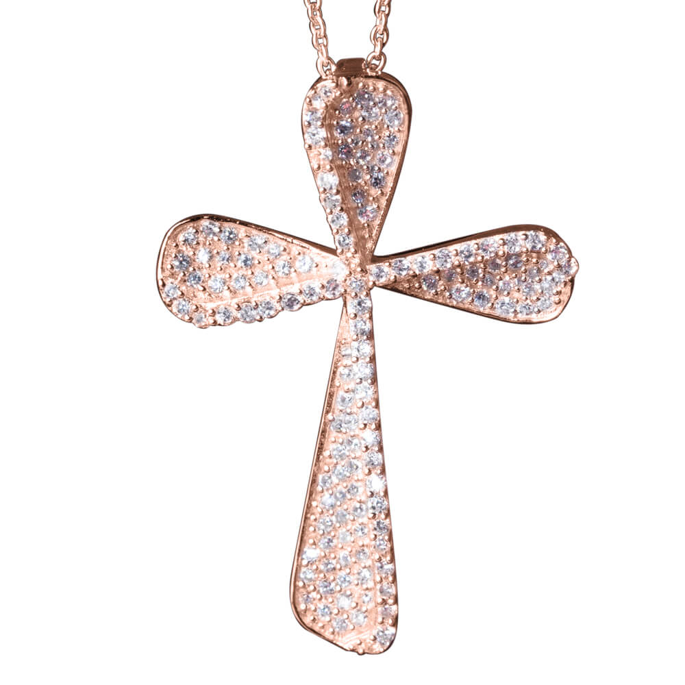 Mulino Rose Gold Cross Pendant