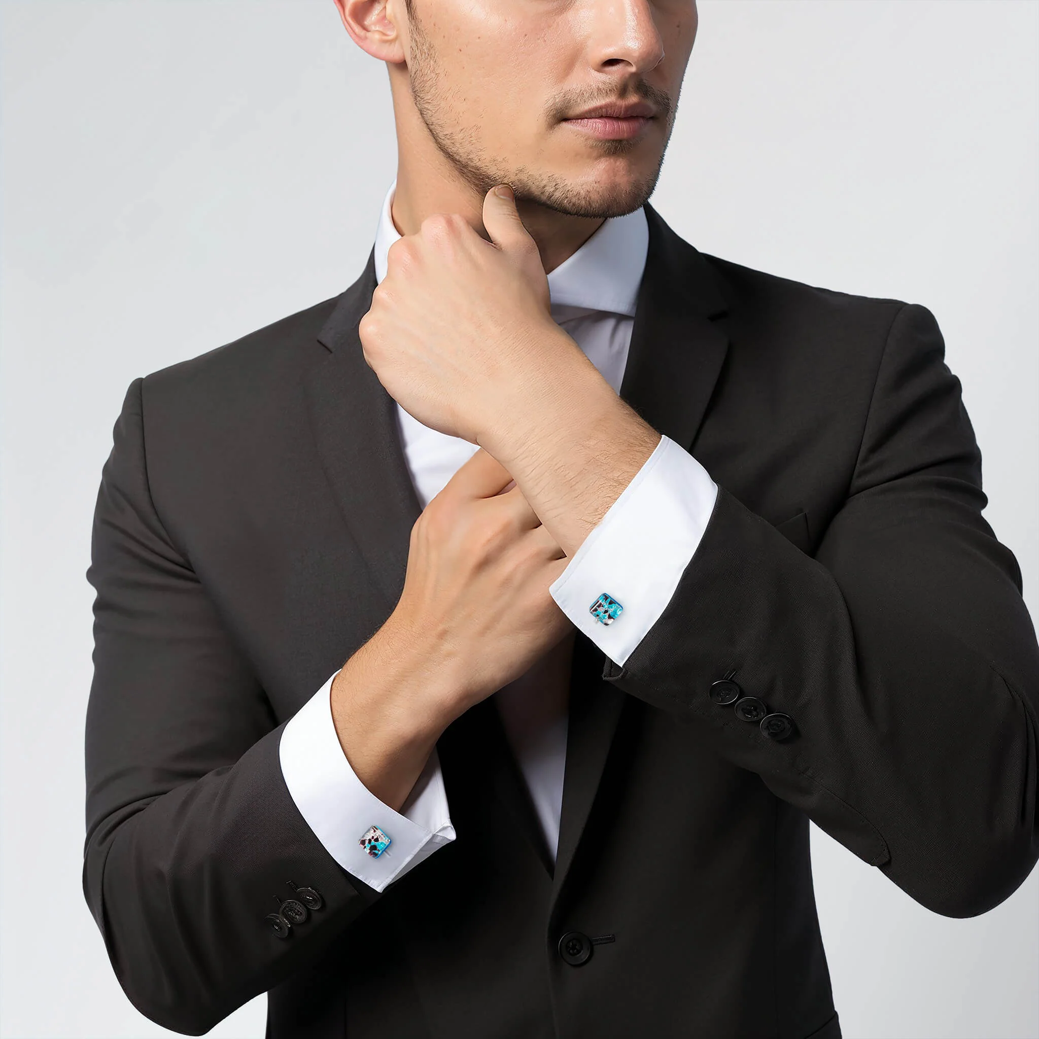 Murano Mosaic Cufflinks - Image 3
