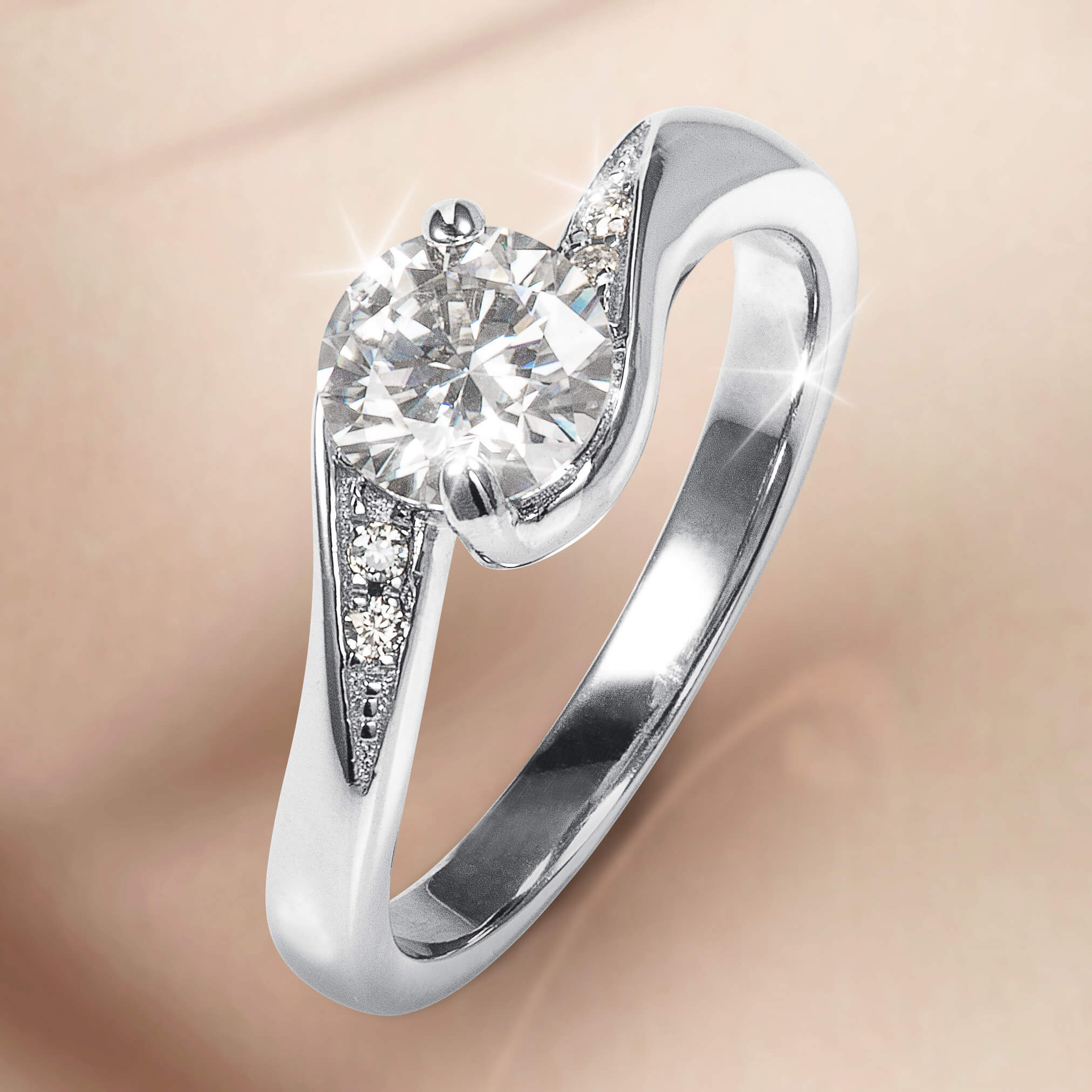 Mystic Moissanite Ladies Ring - Image 2