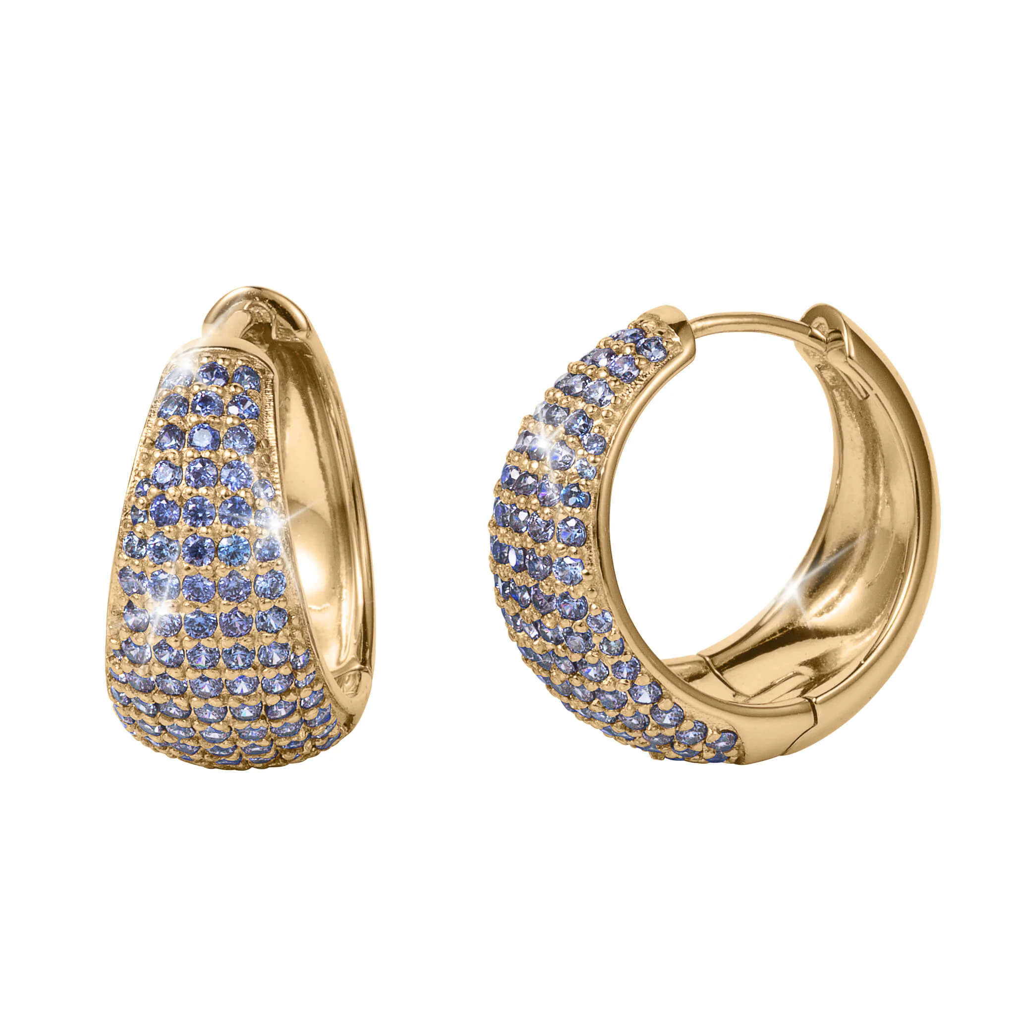 Nova Vivid Blue Hoop Earrings