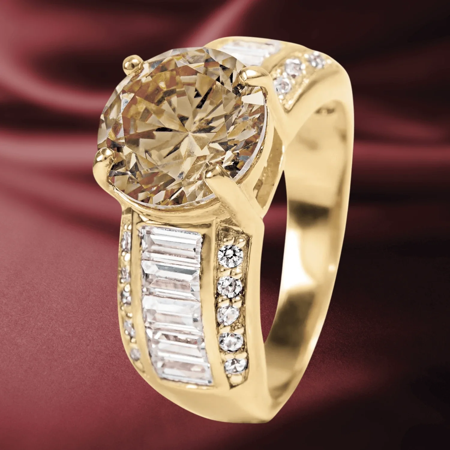Odelia Champagne Ring - Image 2