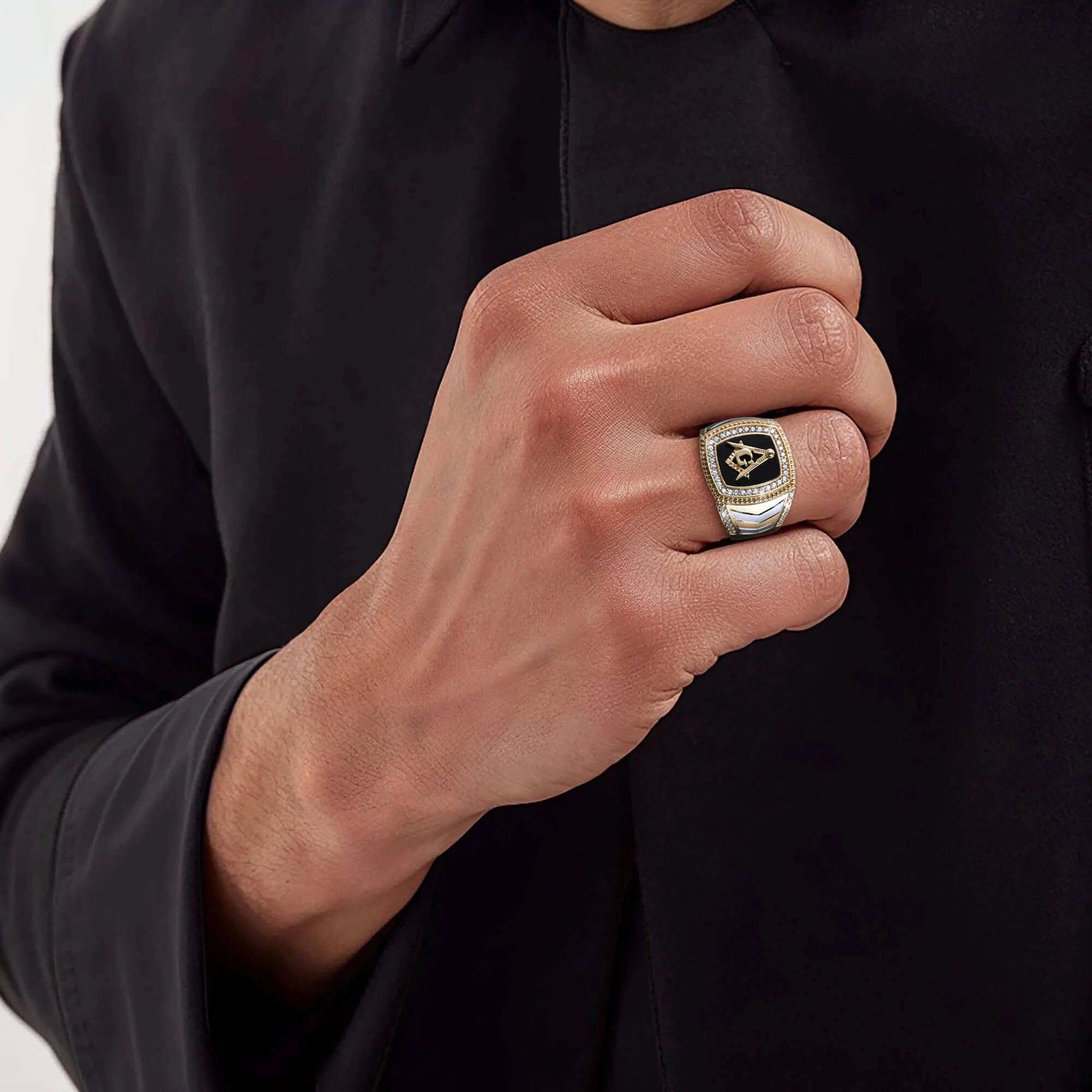 Onyx Masonic Ring - Image 5