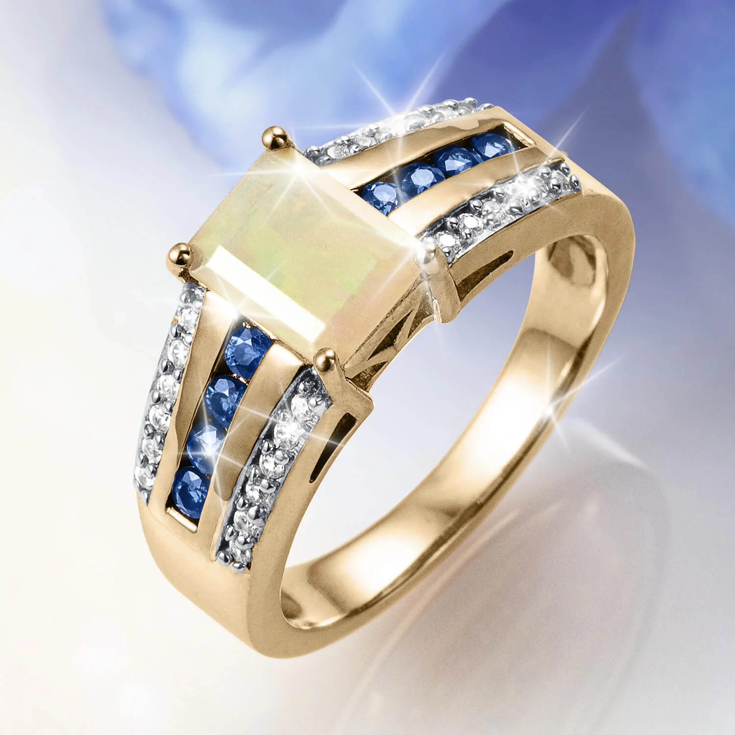 Opal Light Ladies Ring - Image 2