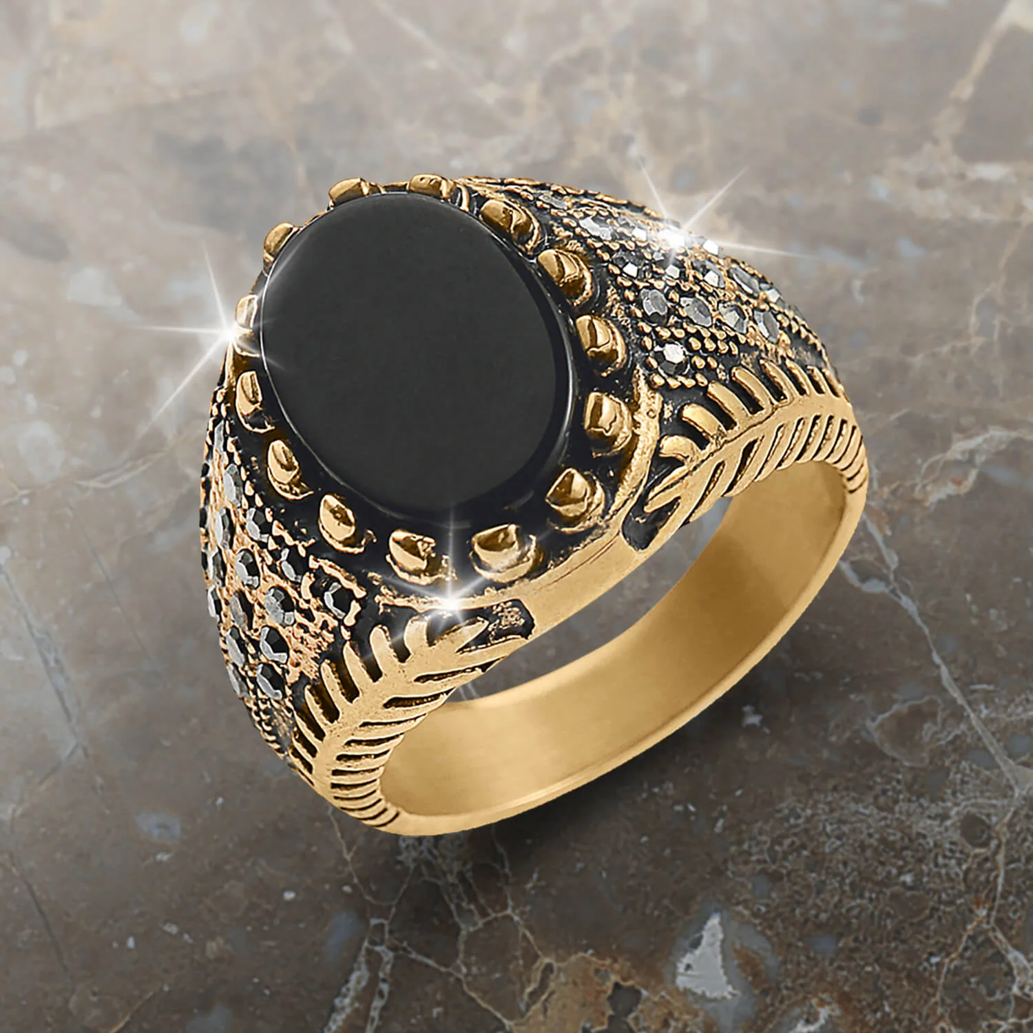 Optima Onyx Men's Ring - Image 2