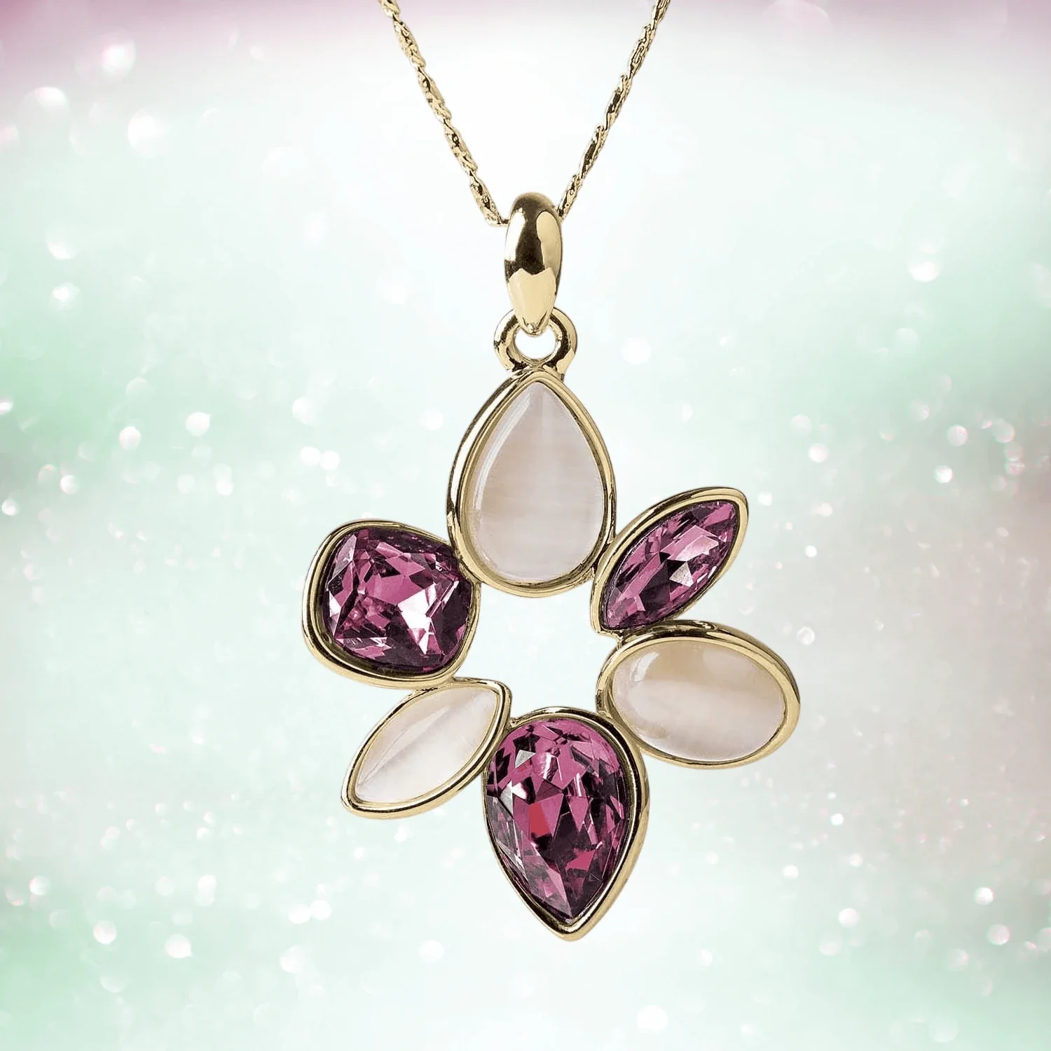 Orbit Swirl Gold Pendant - Image 2