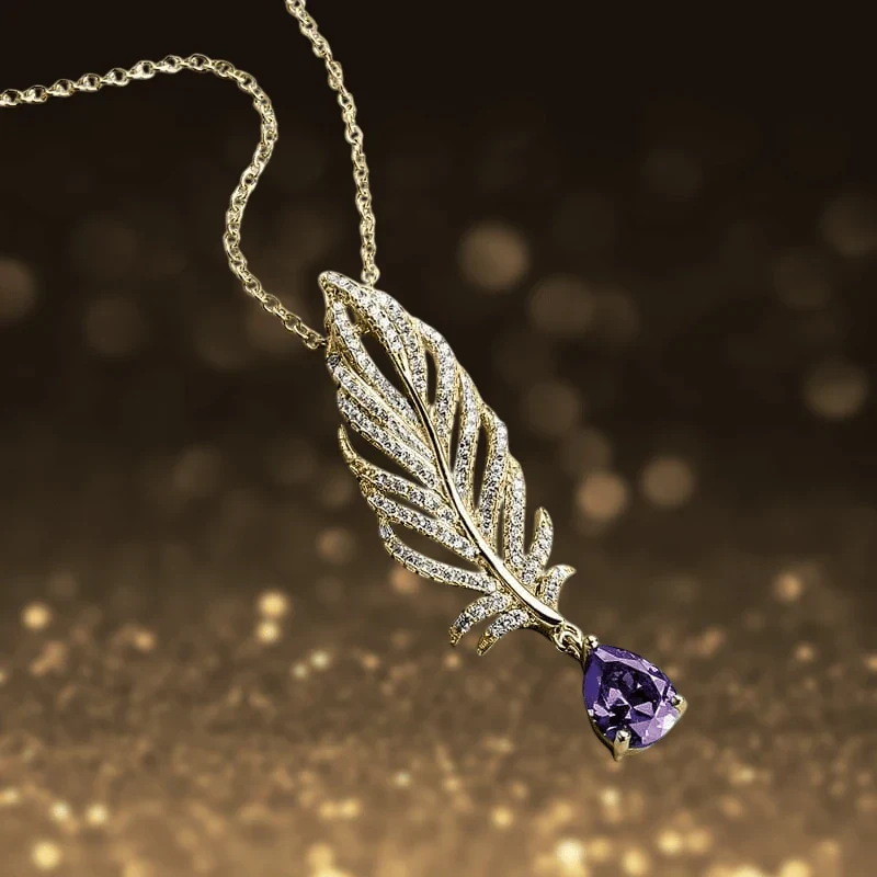 Orelia Amethyst Pendant - Image 2