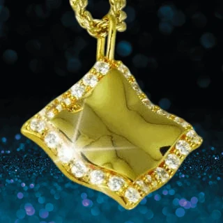 Paris Scarf Gold Pendant - Image 2