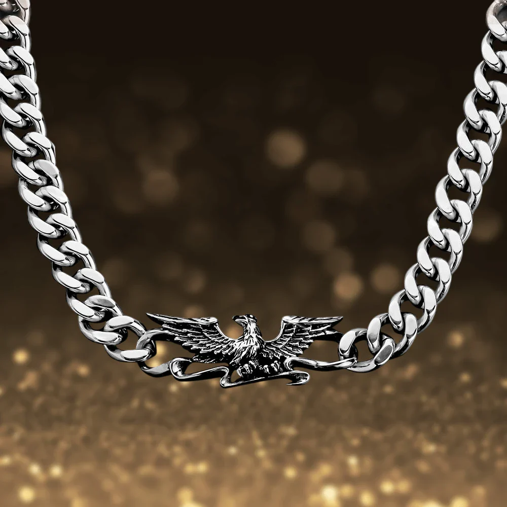 Patriot Eagle Steel Necklace - Image 2