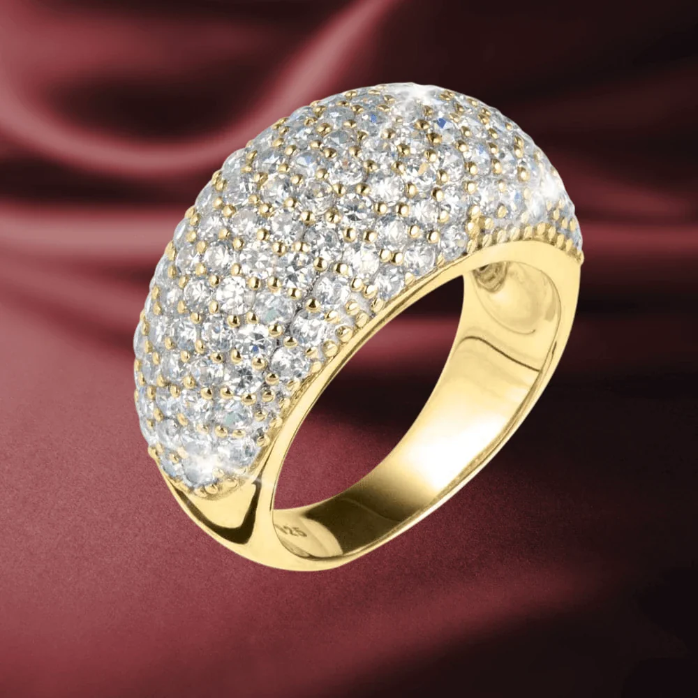 Pave Vienna Ring Gold - Image 2