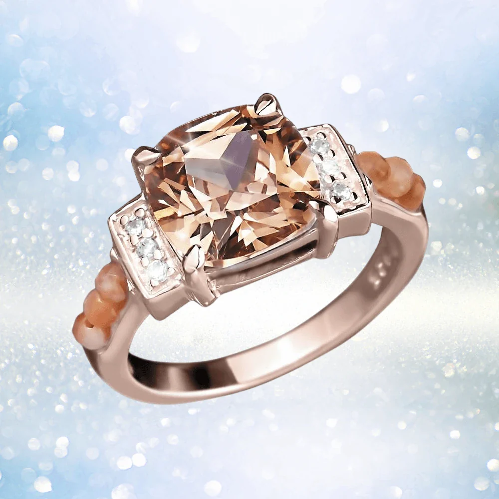 Peach Rose Ring - Image 2