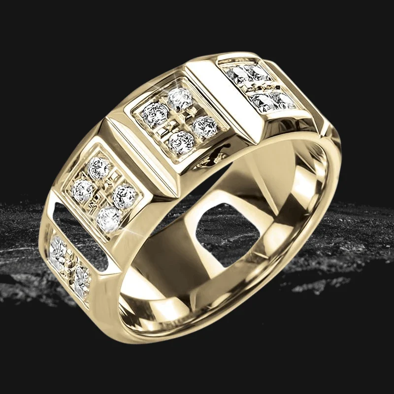 Pyramid Gold Ring - Image 2