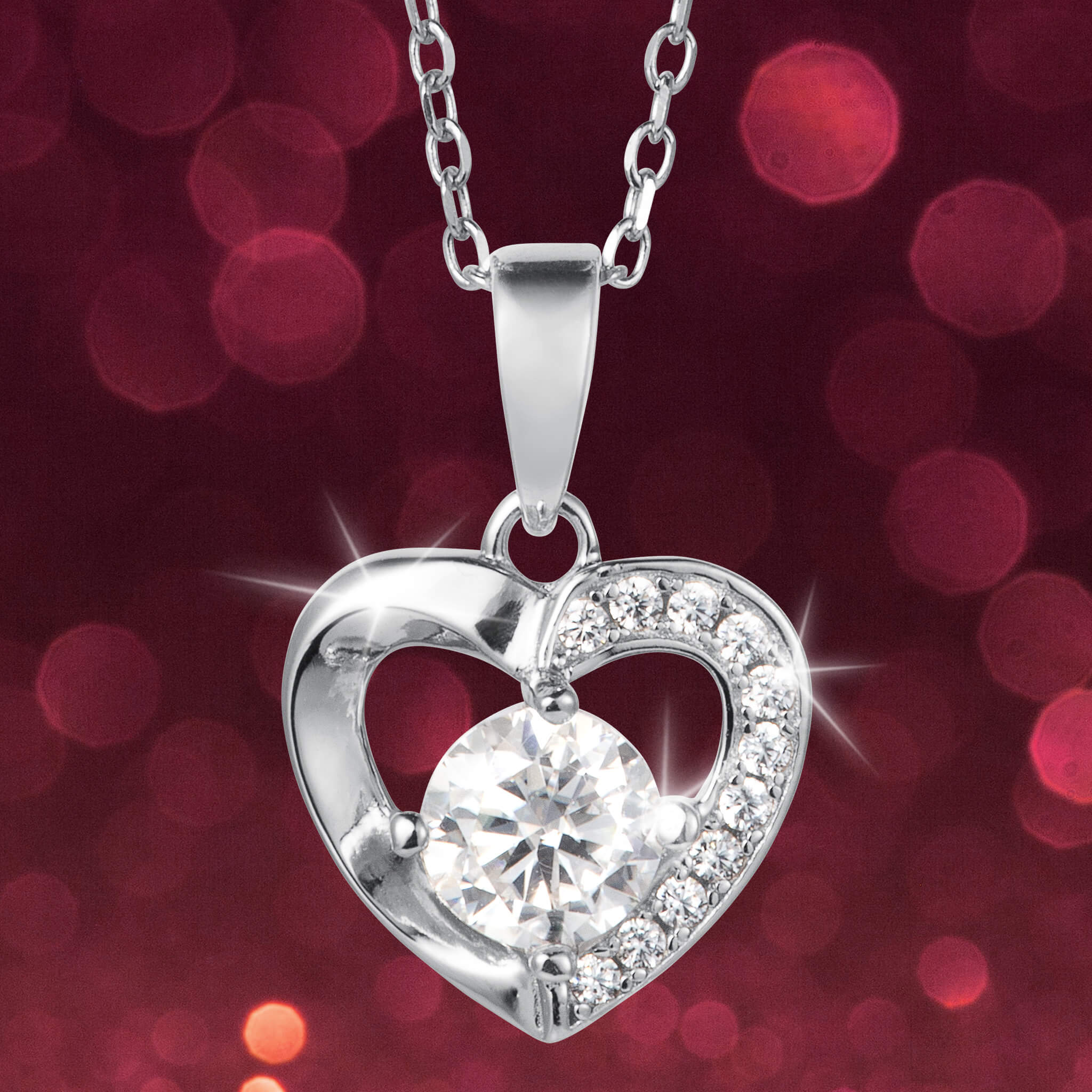 Radiant Love Moissanite Pendant - Image 2