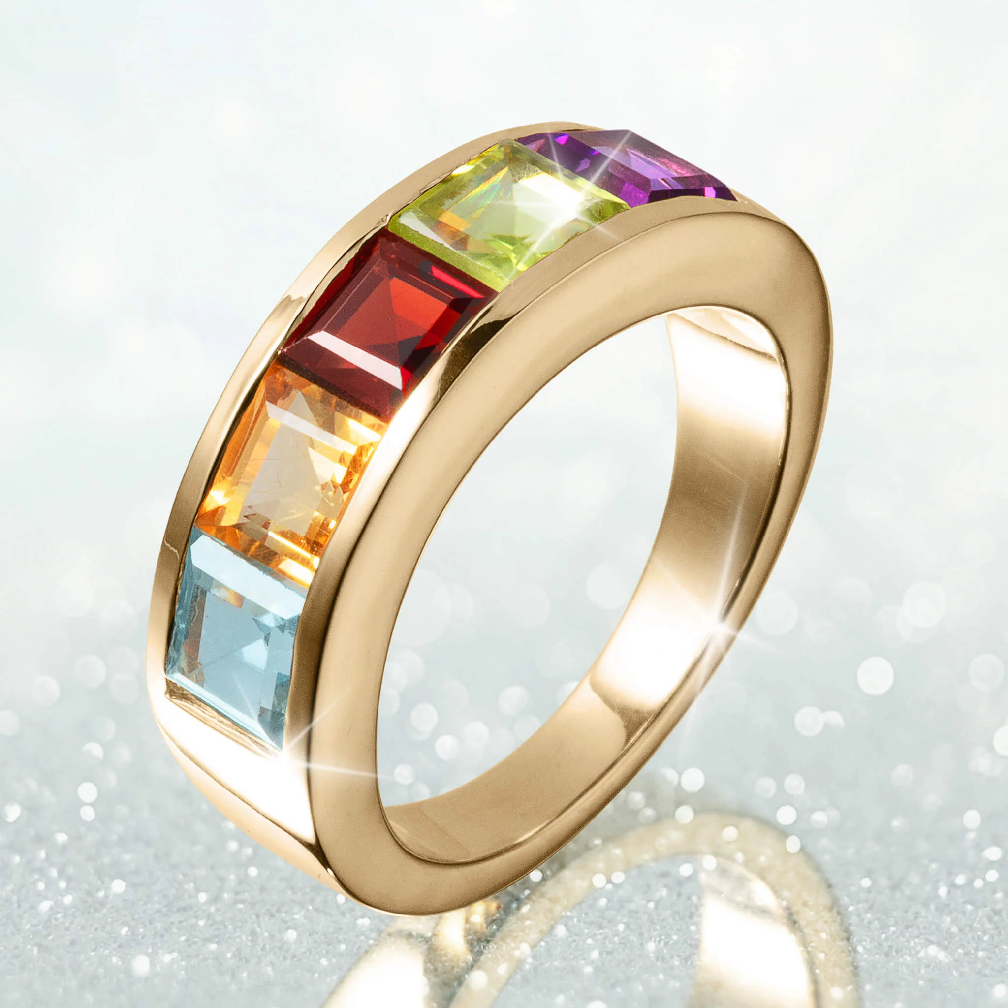 Radiant Rainbow Ladies Ring - Image 2