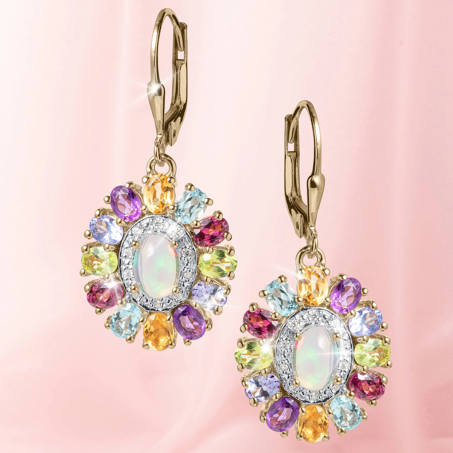 Rainbow Opal Earrings - Image 2