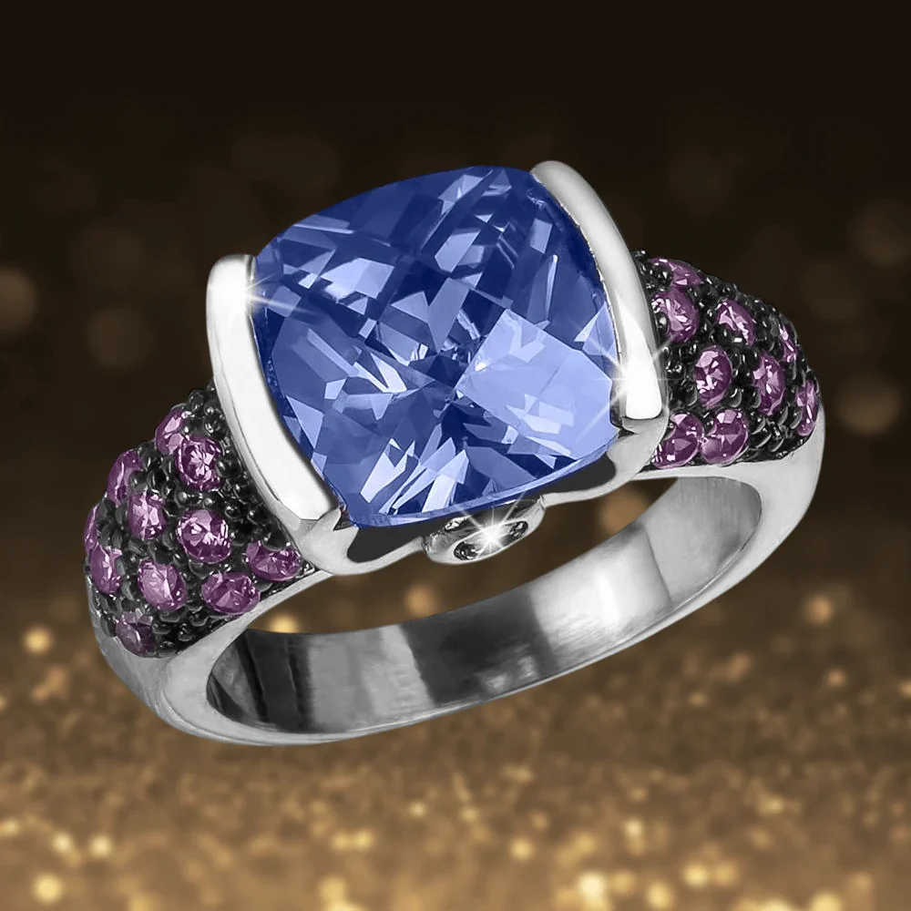 Rainforest Rhodium Ring - Image 2