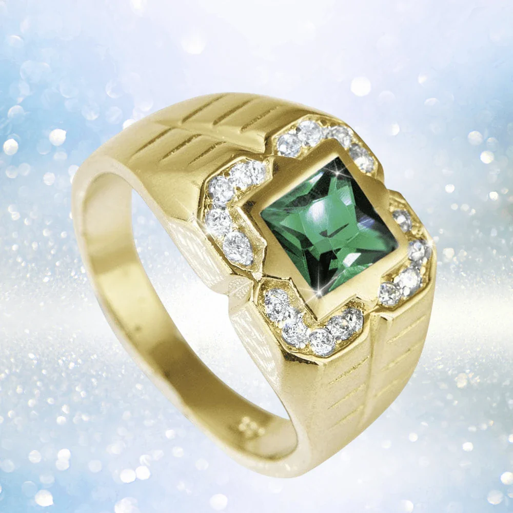 Ranger Men's Emerald Ring - Image 2