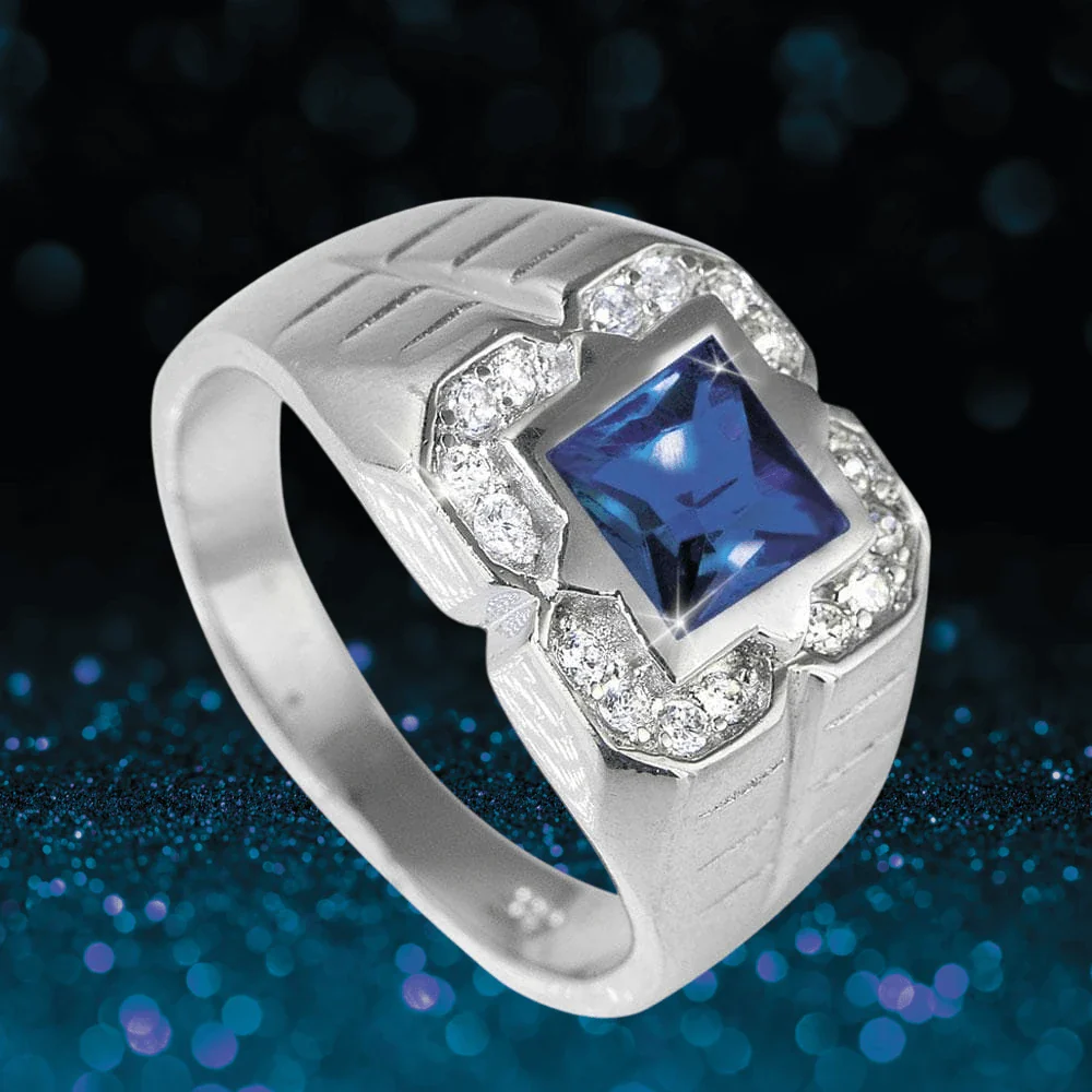 Ranger Men's Sapphire Ring - Image 2