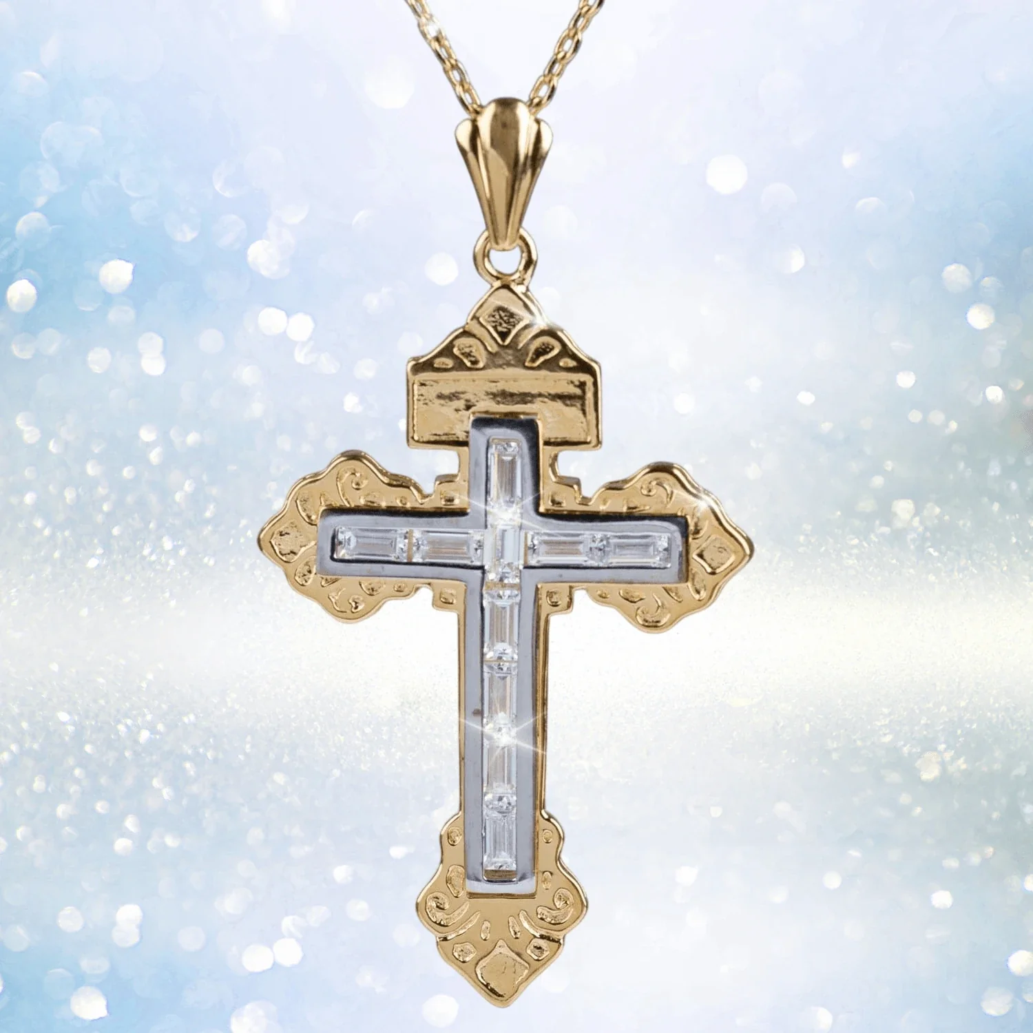 Ray Of Light Cross Pendant - Image 2