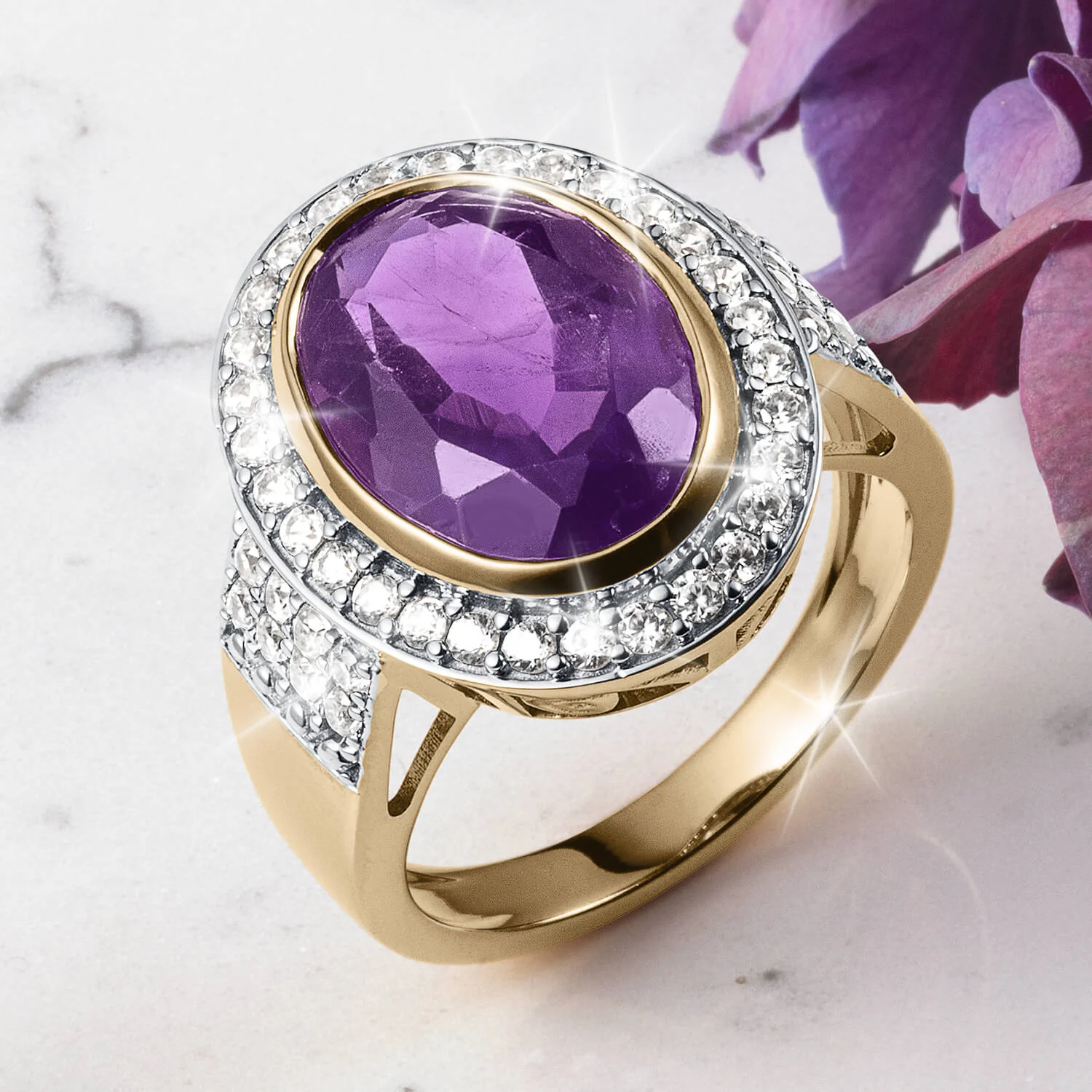 Regal Amethyst Ladies Ring - Image 2