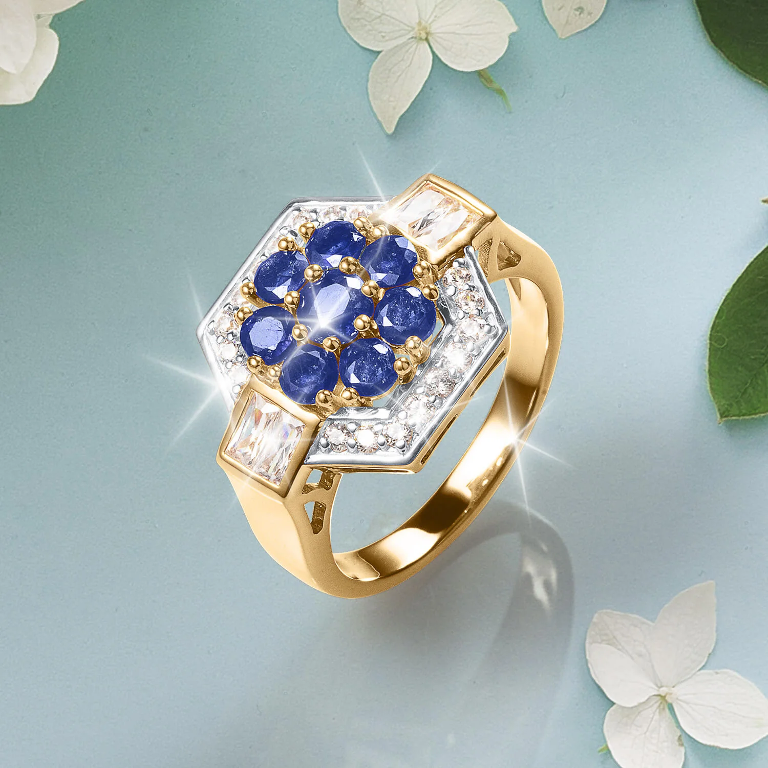 Ritz Sapphire Ladies Ring - Image 2