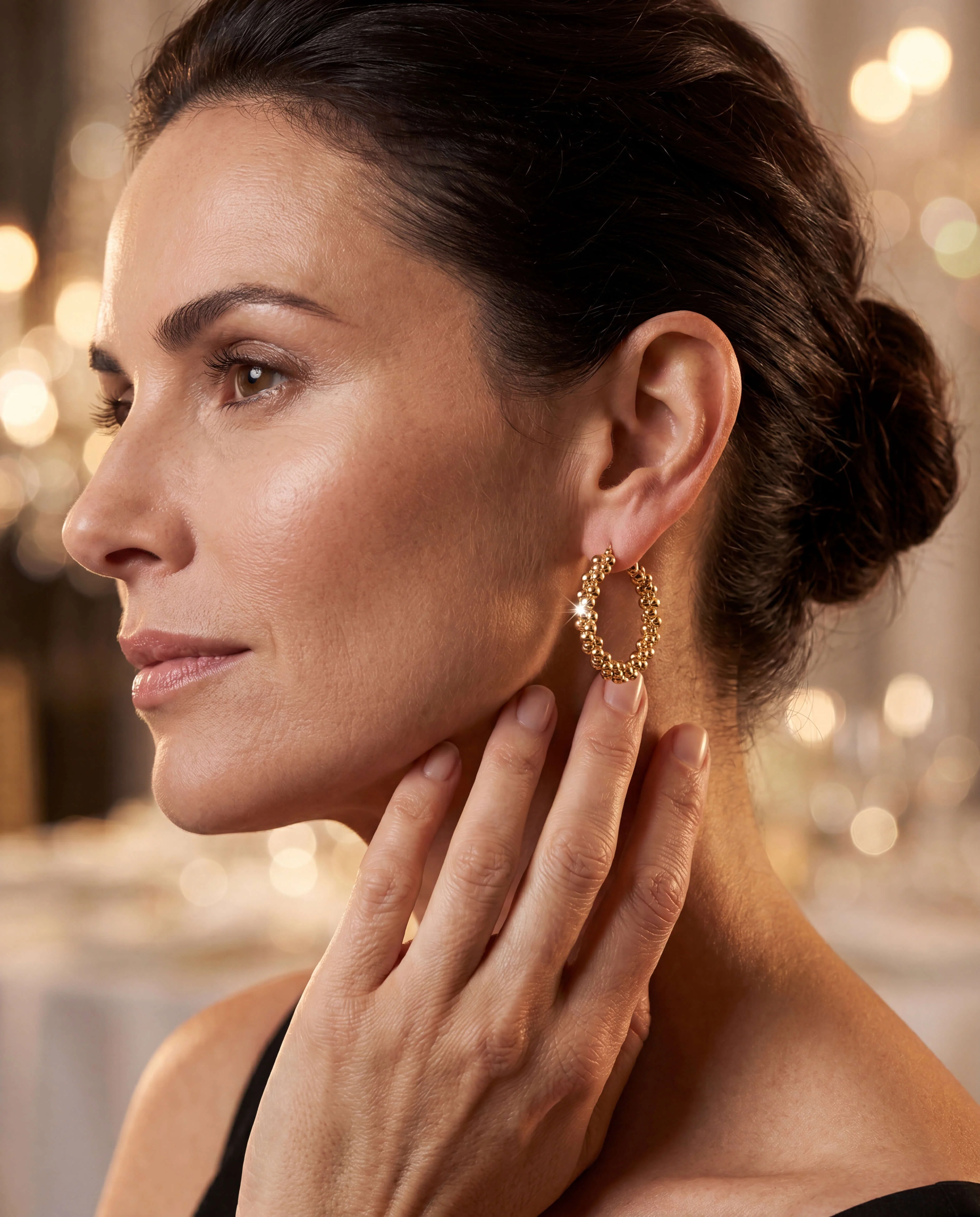 Roma Luxe Beaded Earrings - Image 3