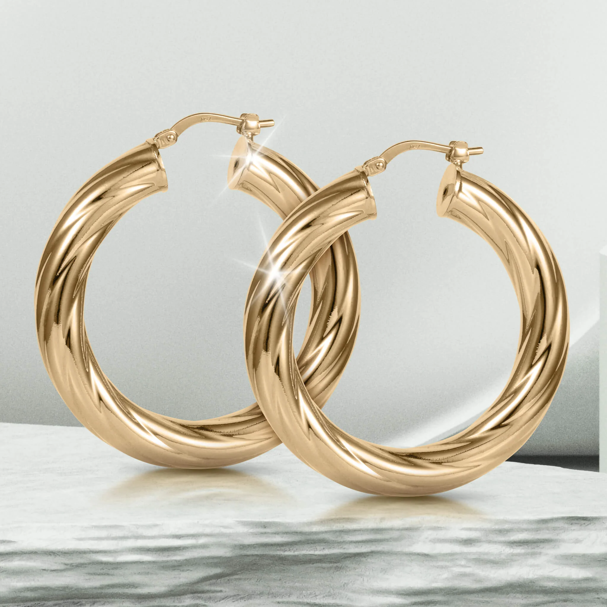 Roma Luxe Twisted Earrings - Image 2