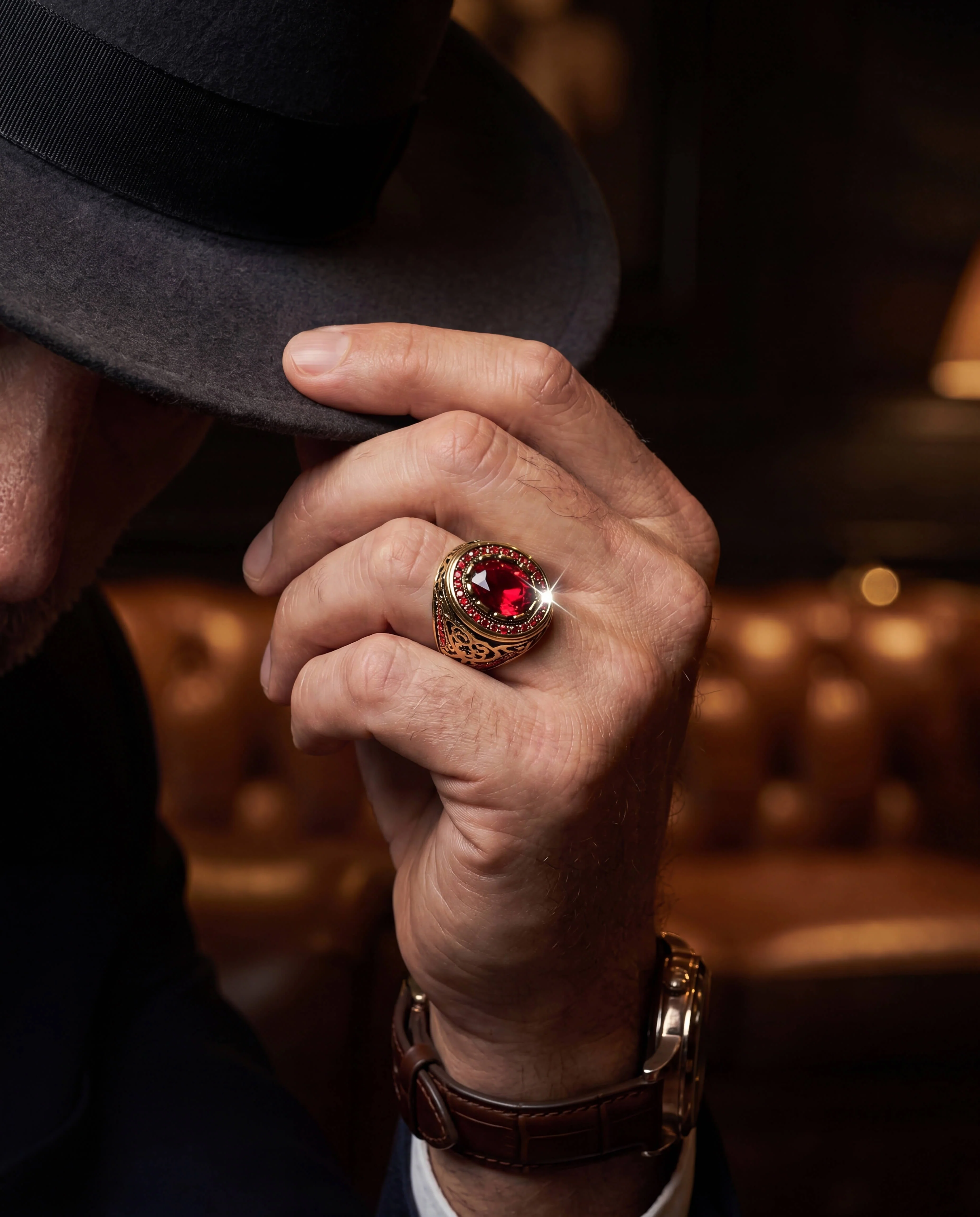 Royal Inferno Men's Ring - Image 3