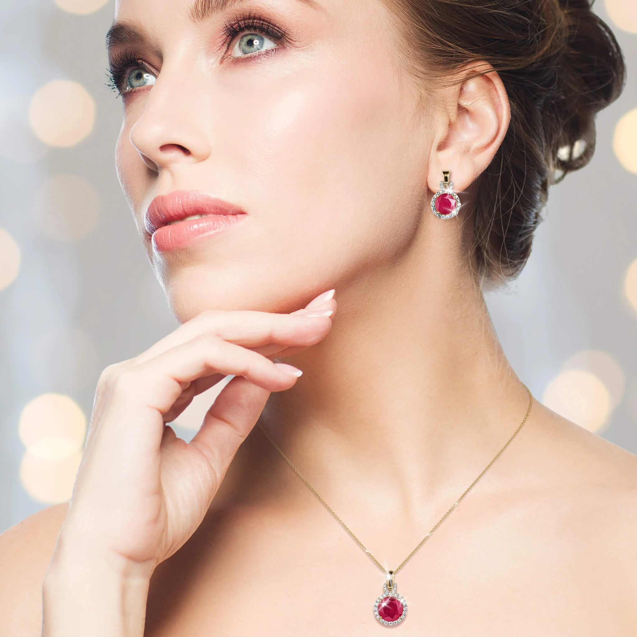 Ruby Delight Earrings - Image 3
