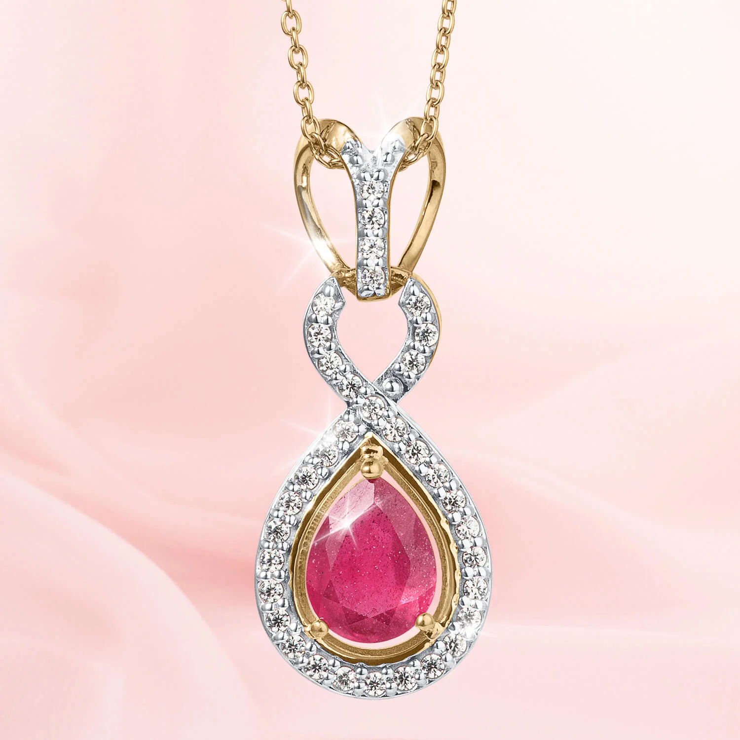 Ruby Infinity Pendant - Image 2