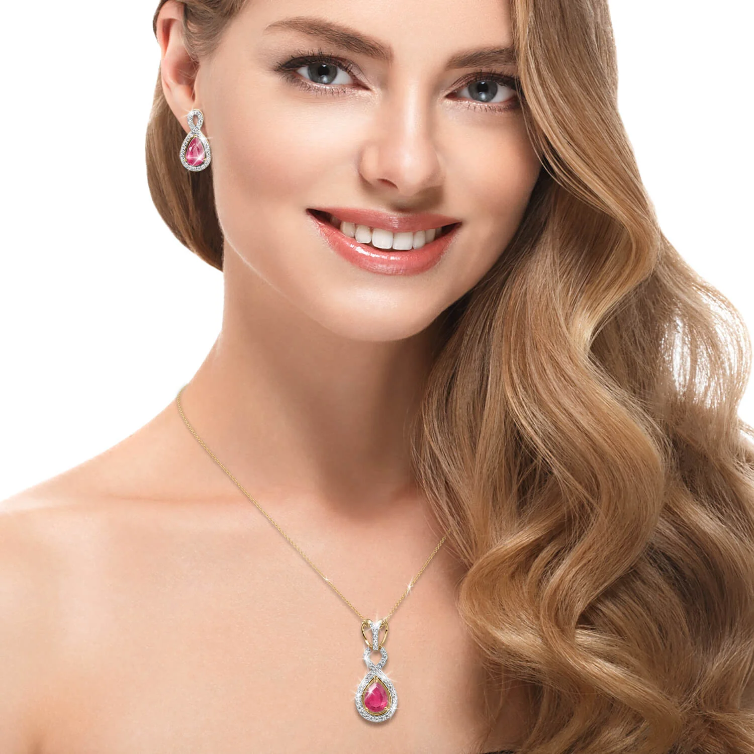 Ruby Infinity Pendant - Image 3