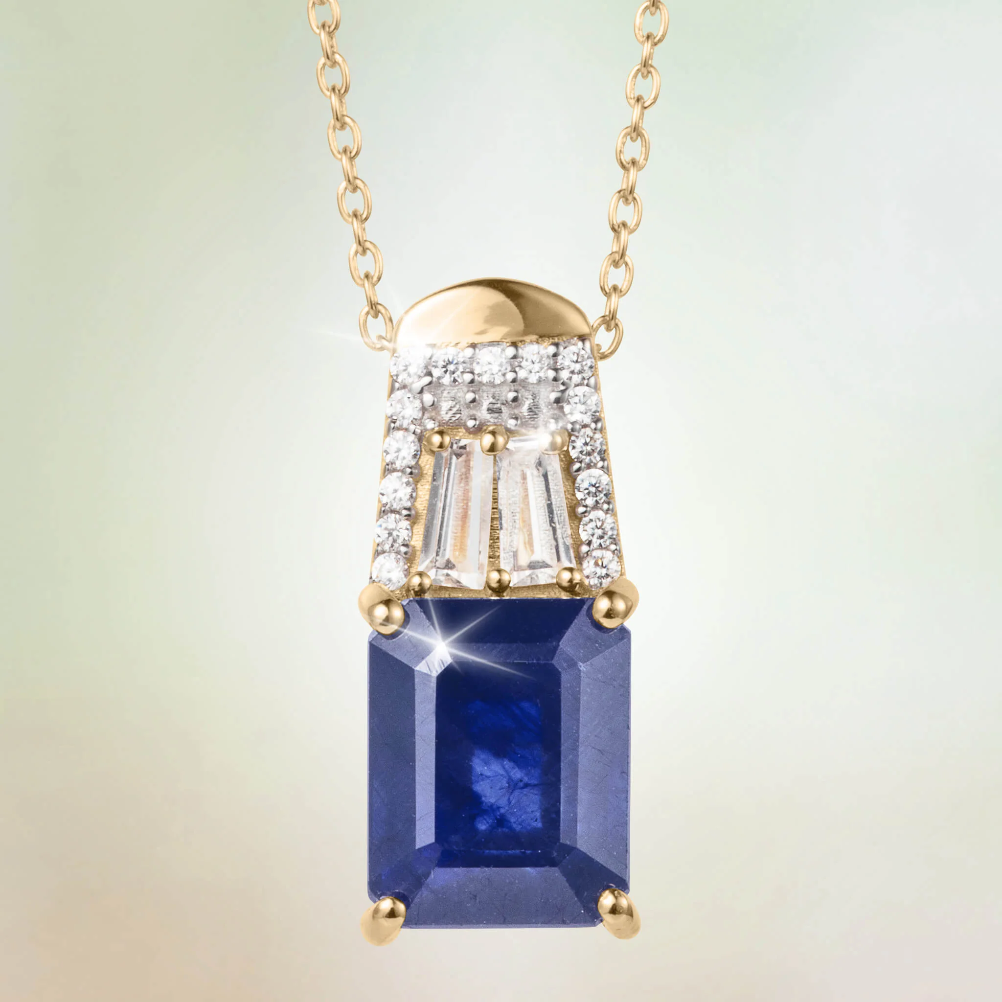 Sapphire Deco Dreams Pendant - Image 2