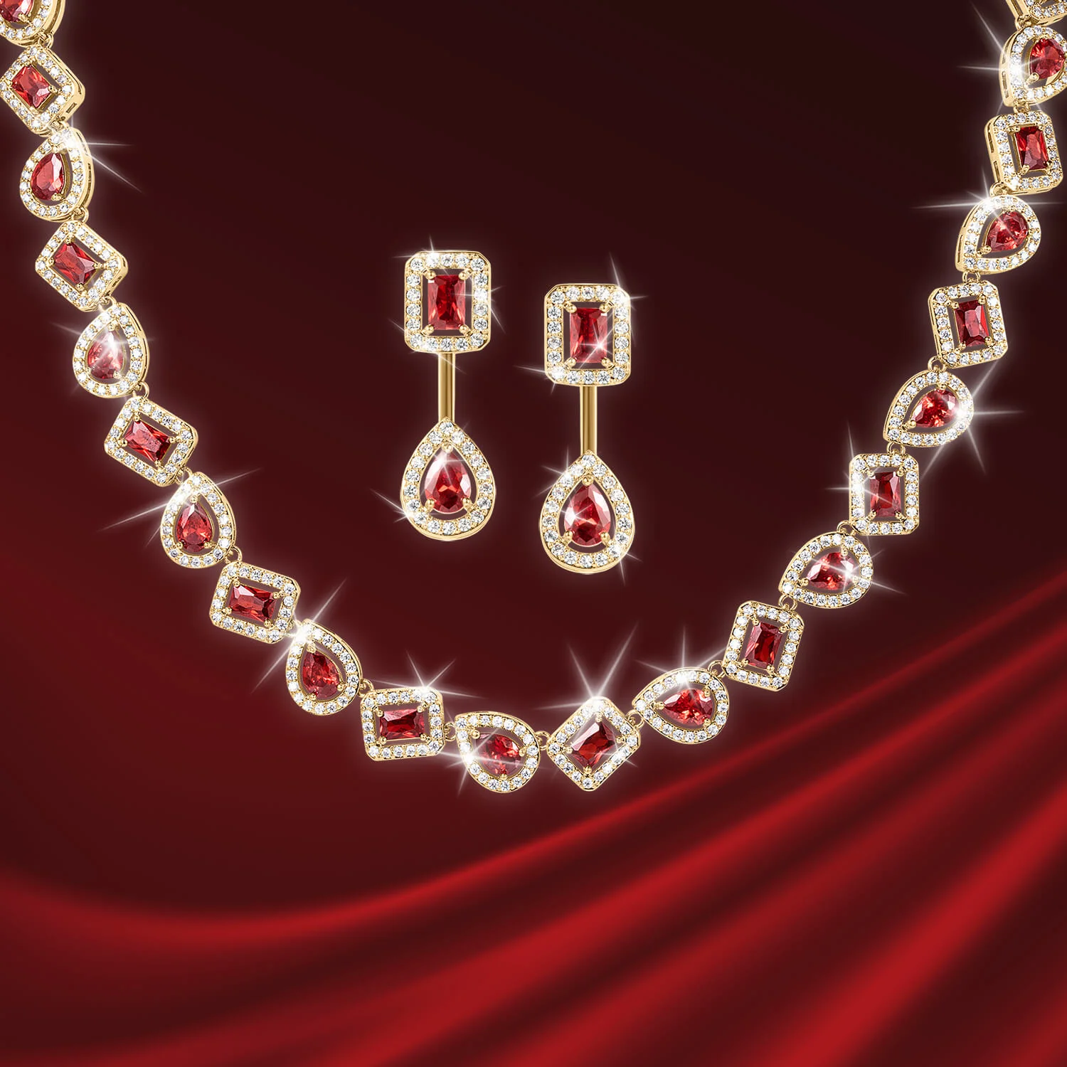 Scarlet Opulence Earrings - Image 3