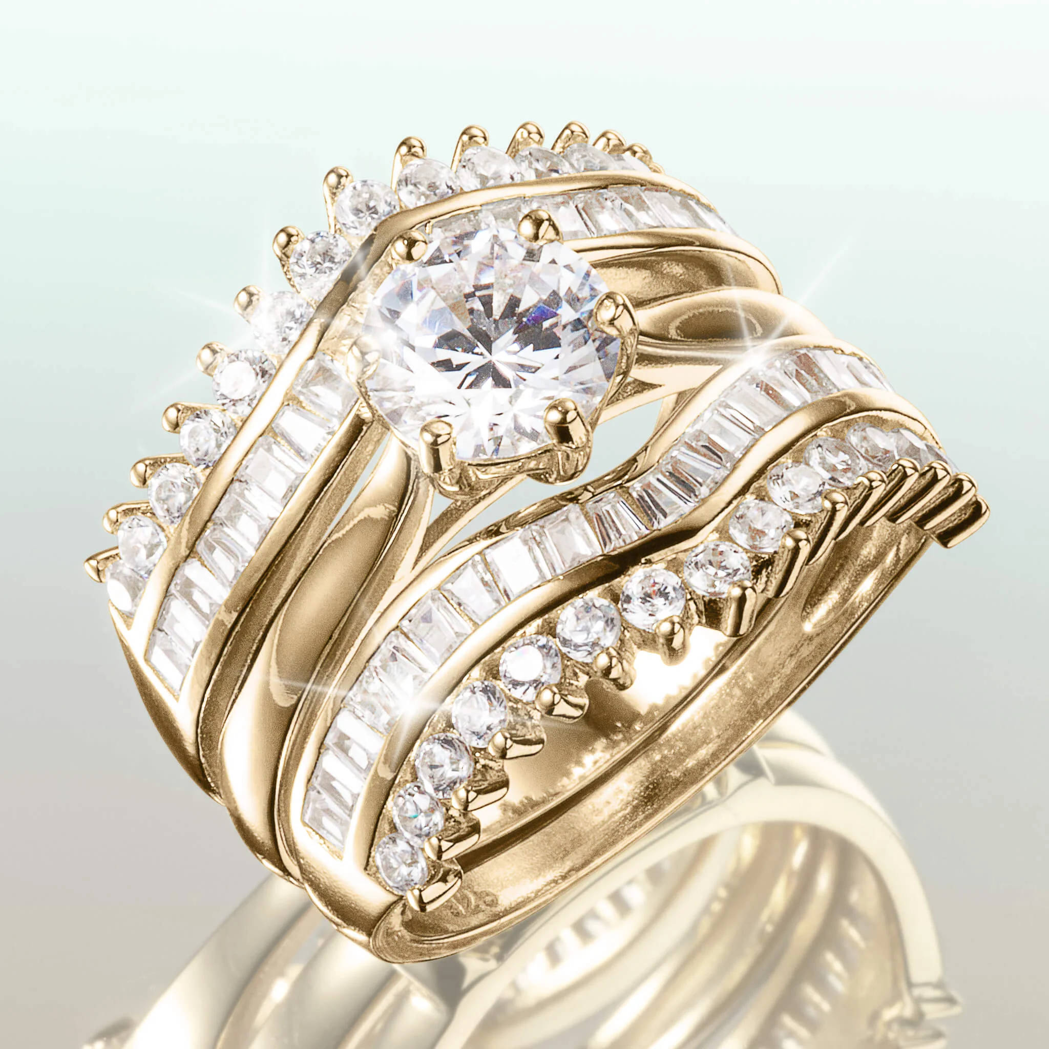 Shimmering Unity Ladies Ring - Image 2