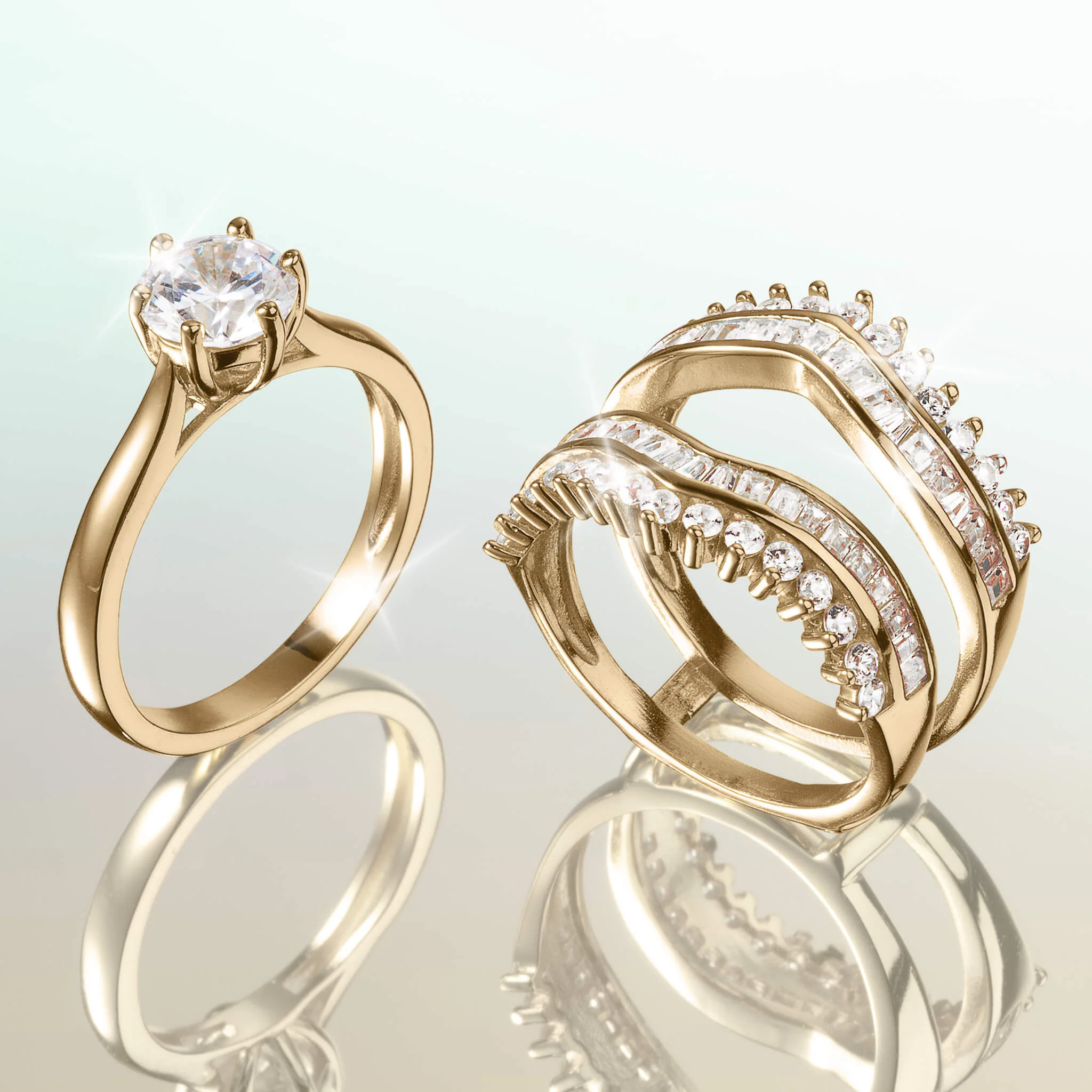 Shimmering Unity Ladies Ring - Image 3